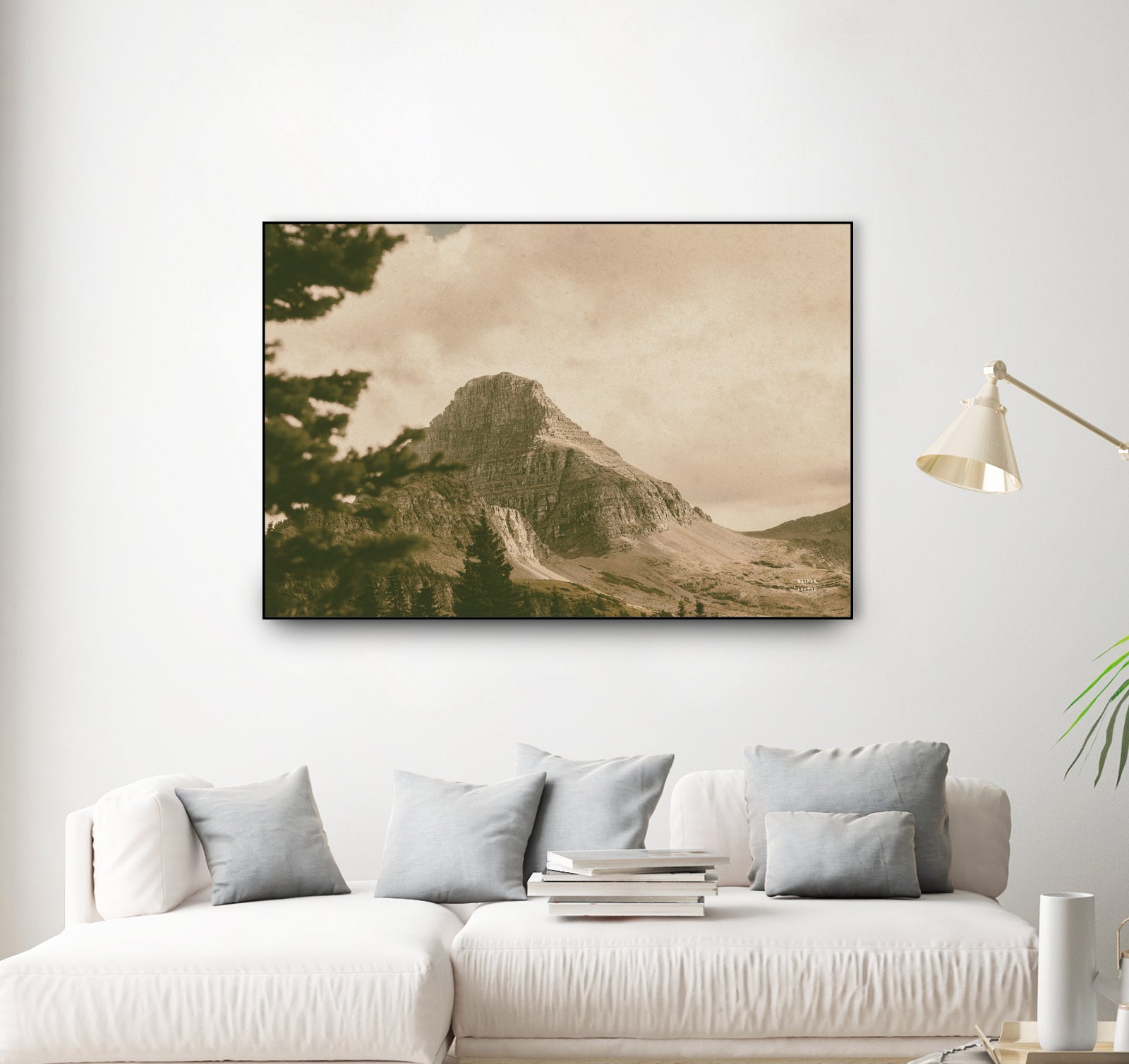 Mountainous I by Nathan Larson on GIANT ART - brown