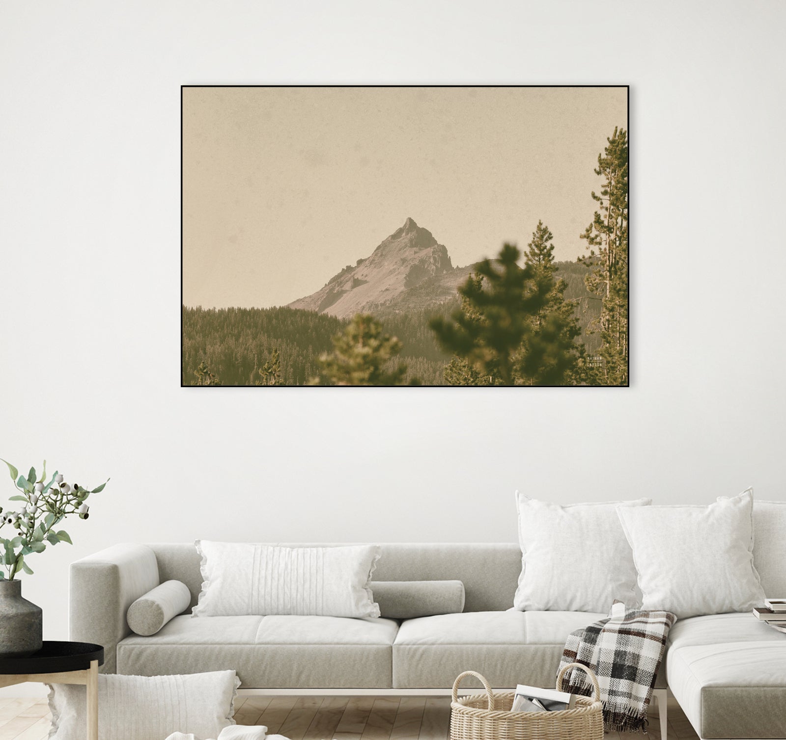 Mountainous II by Nathan Larson on GIANT ART - brown