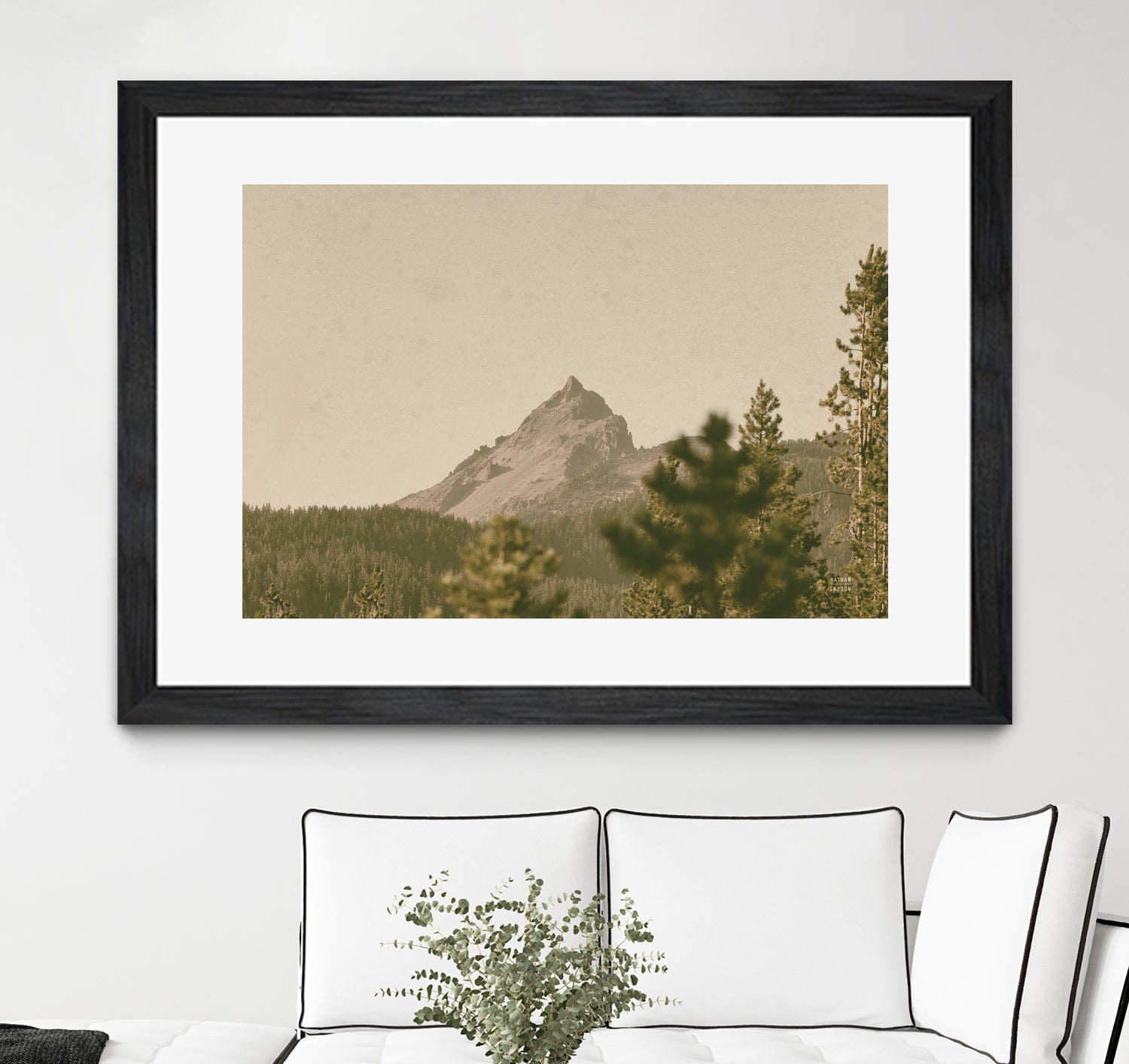 Mountainous II by Nathan Larson on GIANT ART - brown