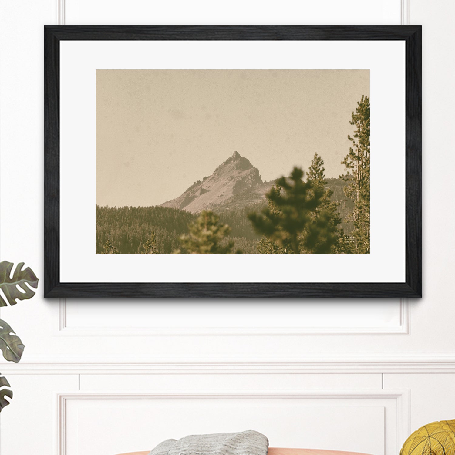 Mountainous II by Nathan Larson on GIANT ART - brown