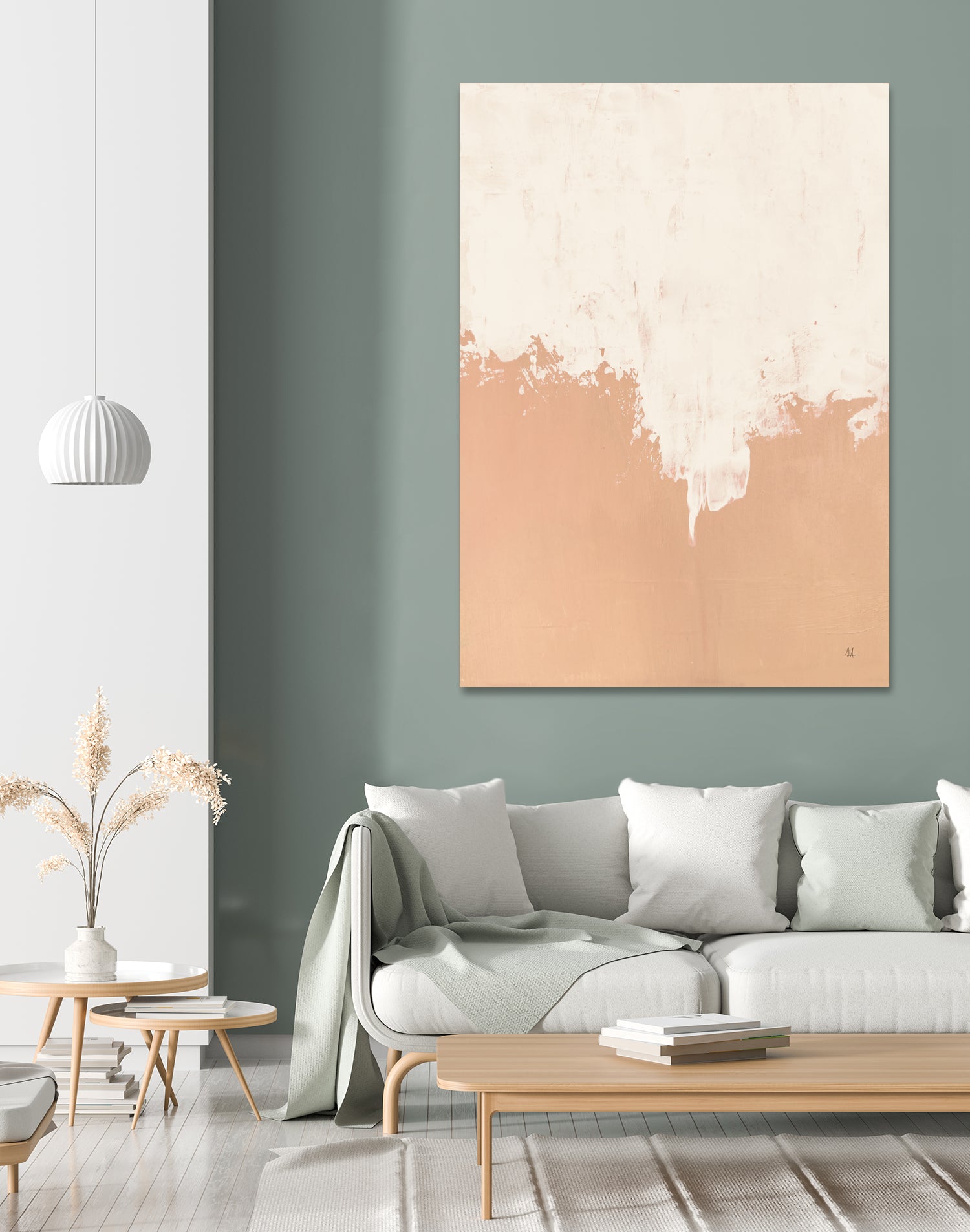 Just Peachy by Sarah Adams on GIANT ART - orange abstract