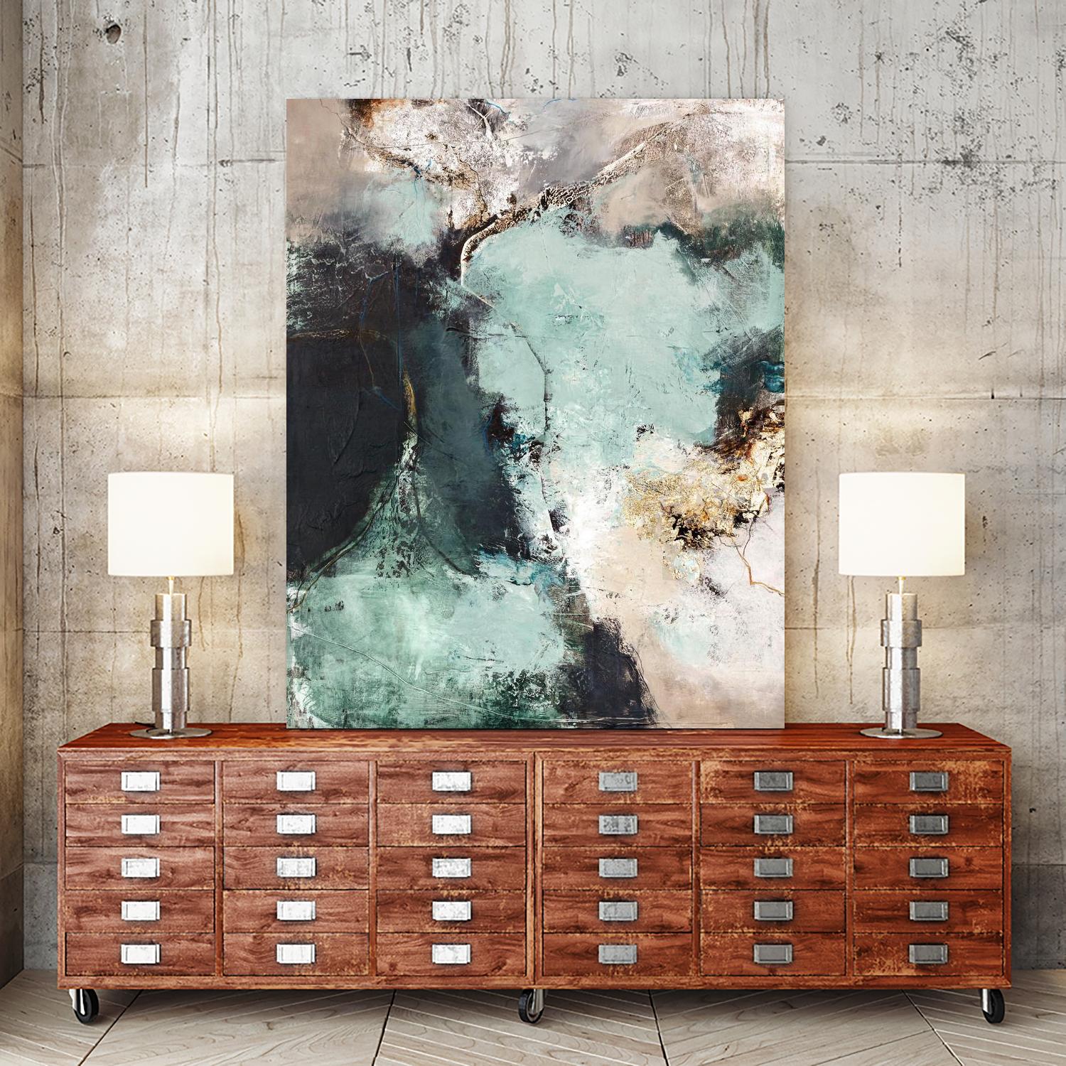 Great Green by Design Fabrikken on GIANT ART - orange abstracts