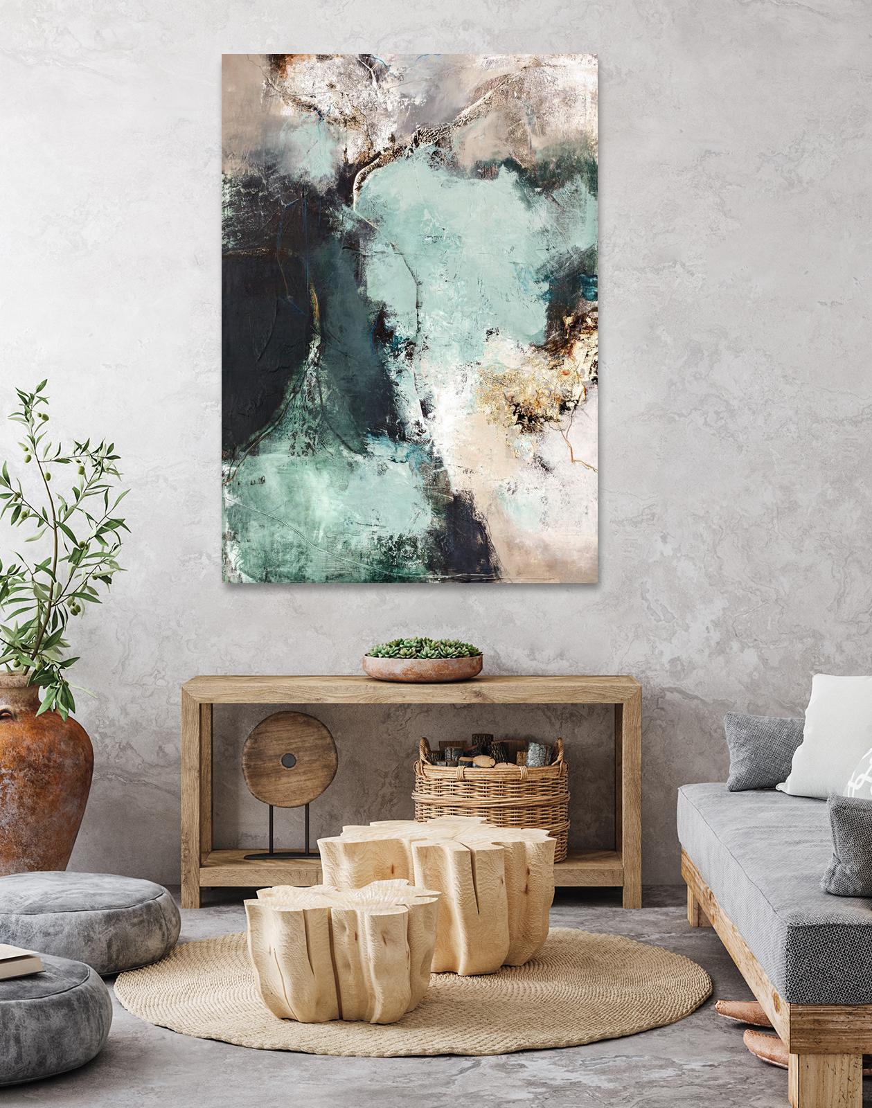 Great Green by Design Fabrikken on GIANT ART - orange abstracts