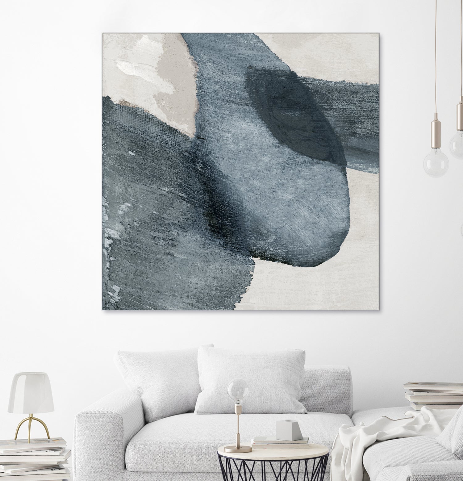 Blue Reverie II by Jacob Q on GIANT ART - blue shapes cloud dancer