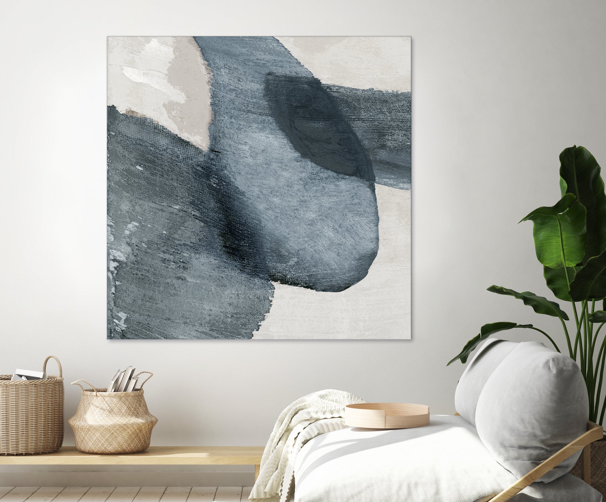 Blue Reverie II by Jacob Q on GIANT ART - blue shapes cloud dancer