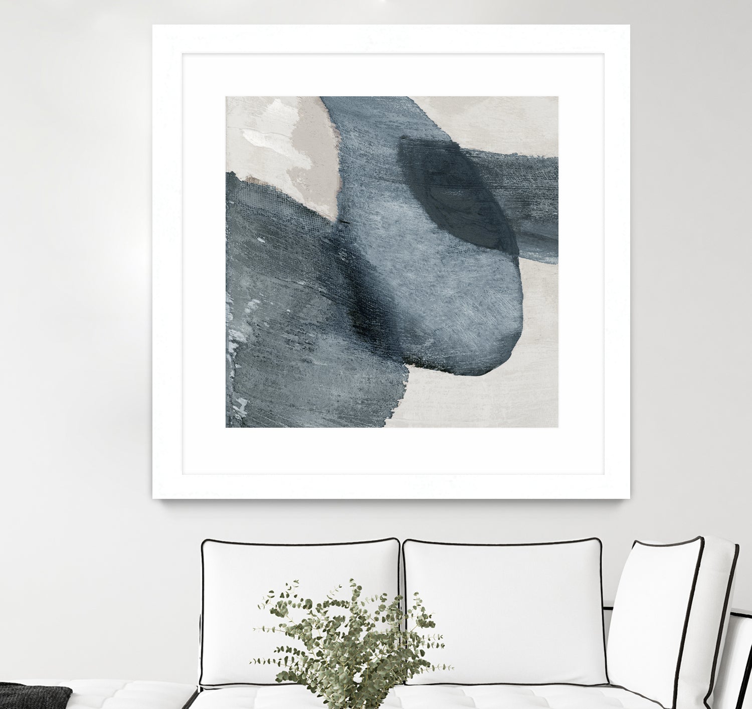 Blue Reverie II by Jacob Q on GIANT ART - blue shapes cloud dancer