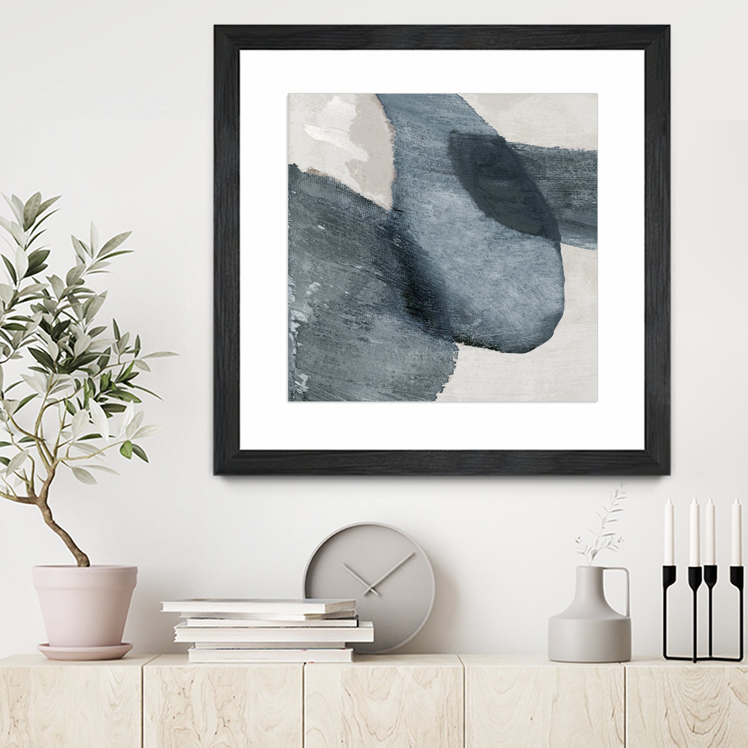 Blue Reverie II by Jacob Q on GIANT ART - blue shapes cloud dancer