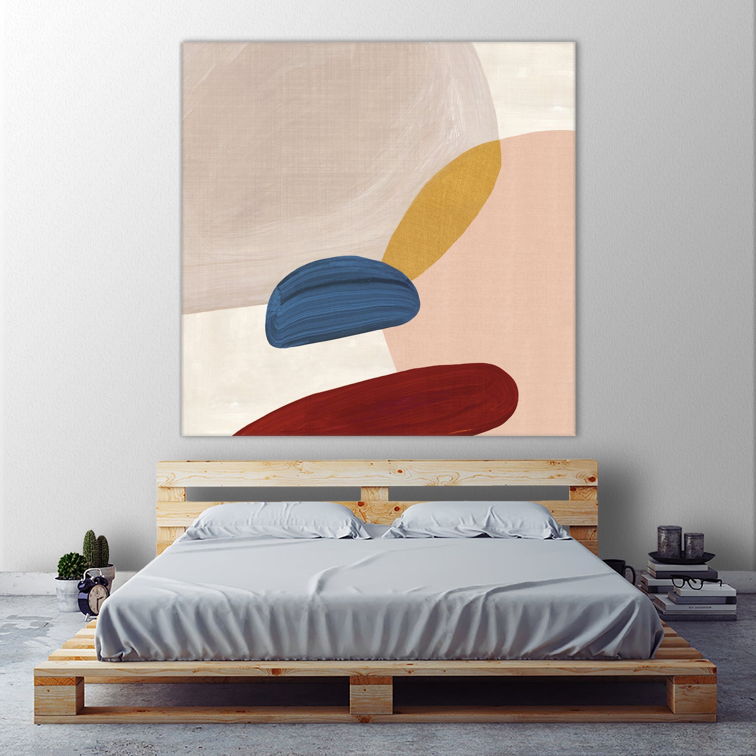 Pink Pebbles II by Eva Watts on GIANT ART - pink shapes