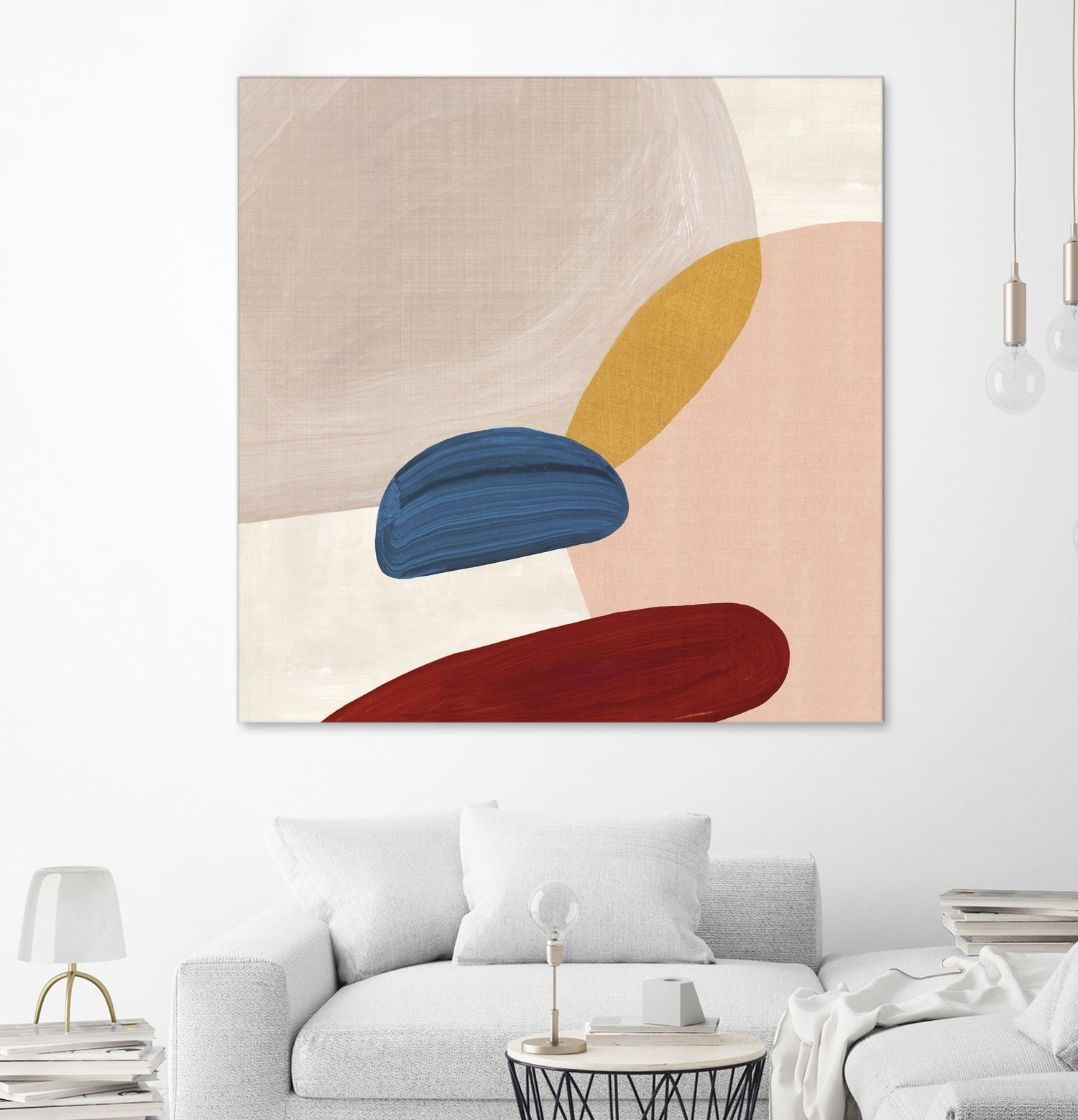 Pink Pebbles II by Eva Watts on GIANT ART - pink shapes