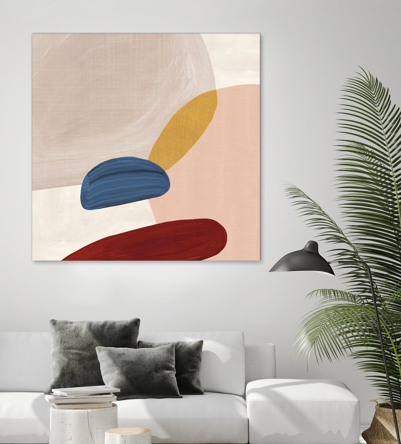 Pink Pebbles II by Eva Watts on GIANT ART - pink shapes
