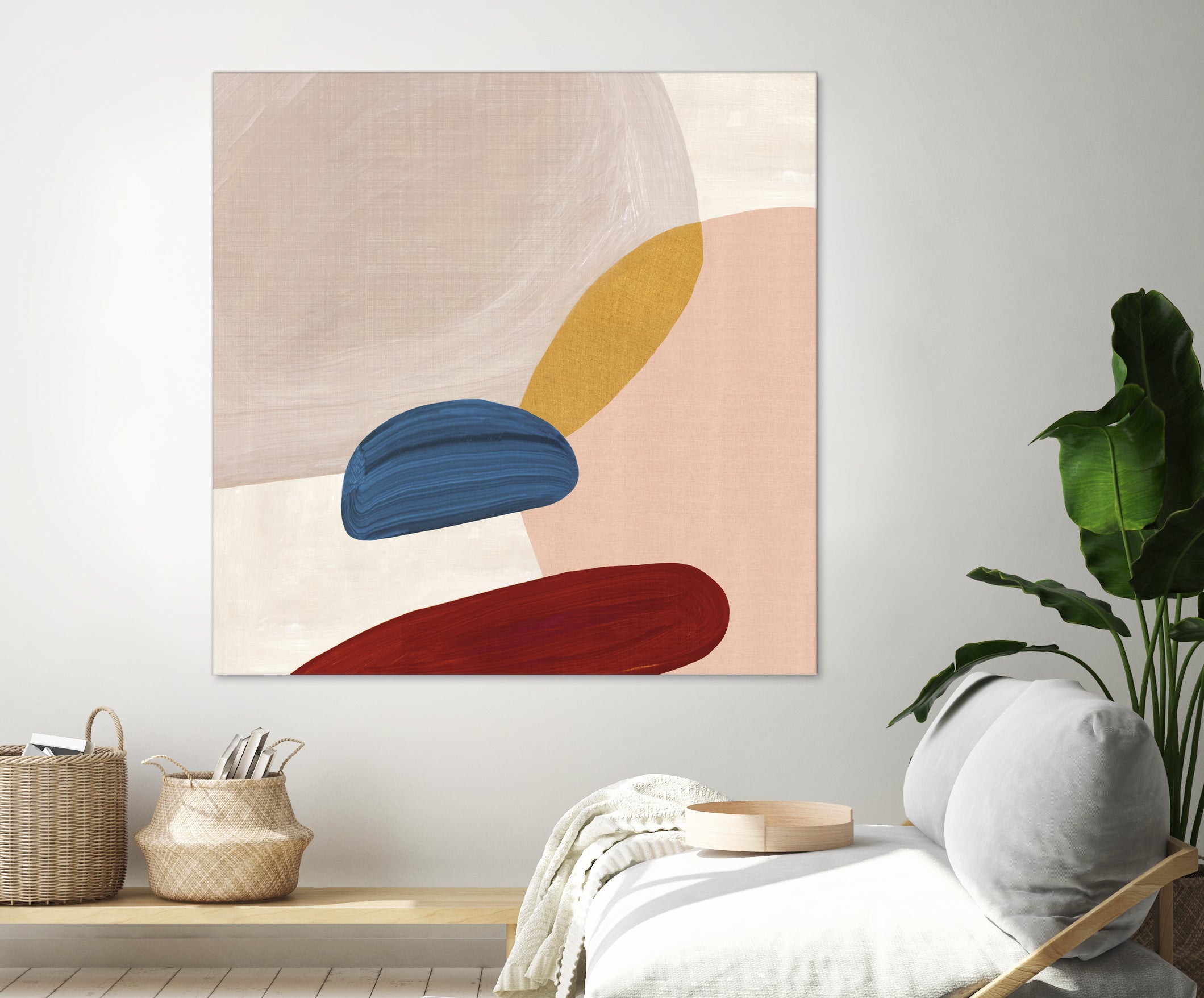 Pink Pebbles II by Eva Watts on GIANT ART - pink shapes