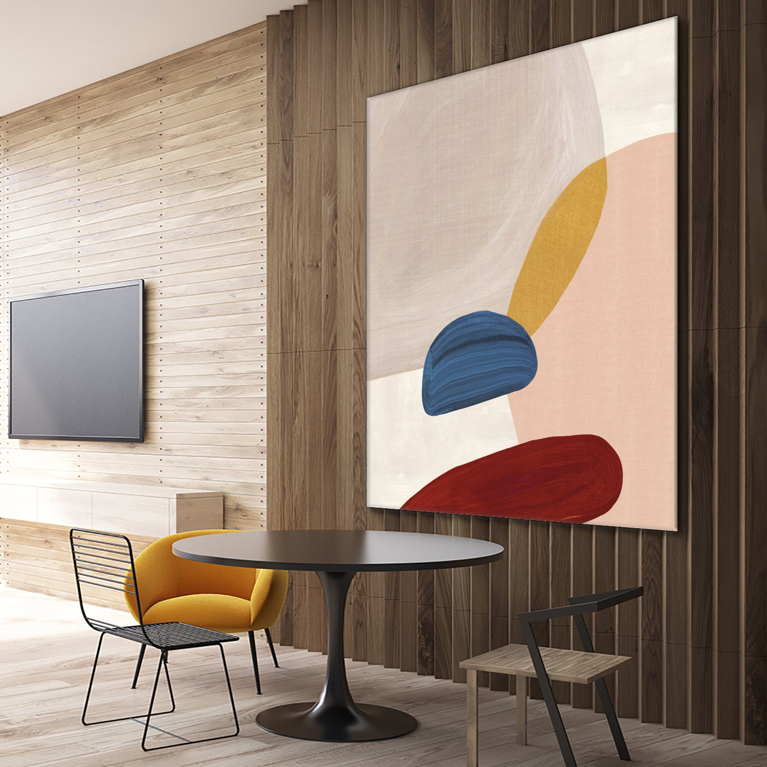 Pink Pebbles II by Eva Watts on GIANT ART - pink shapes