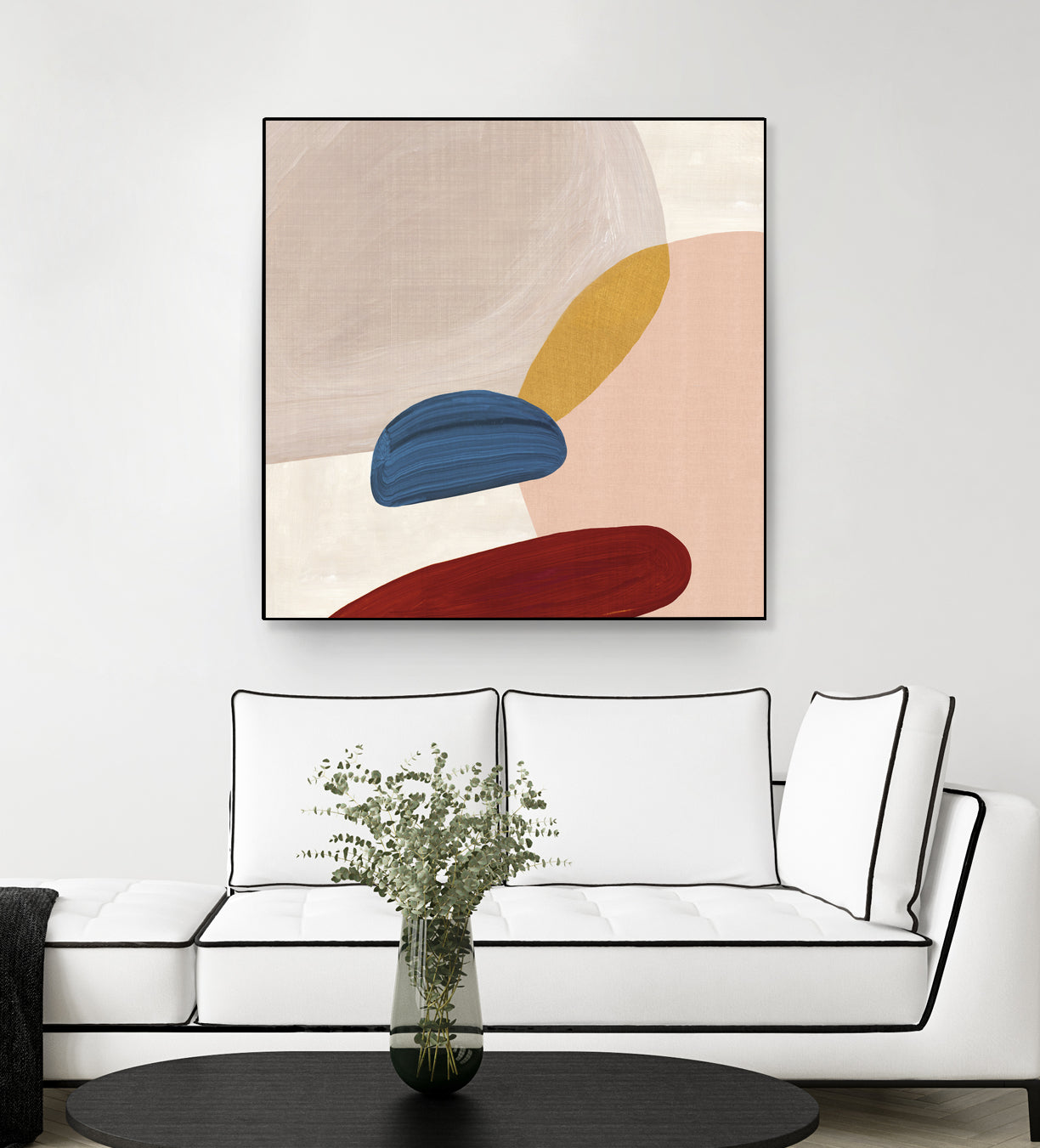 Pink Pebbles II by Eva Watts on GIANT ART - pink shapes