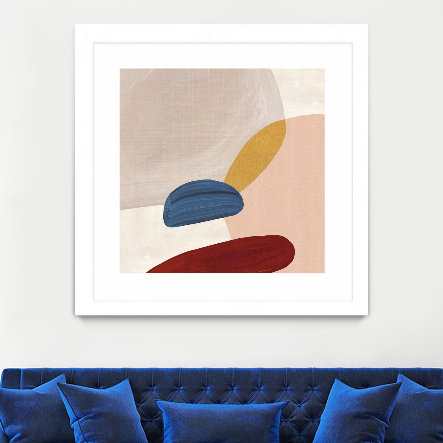 Pink Pebbles II by Eva Watts on GIANT ART - pink shapes