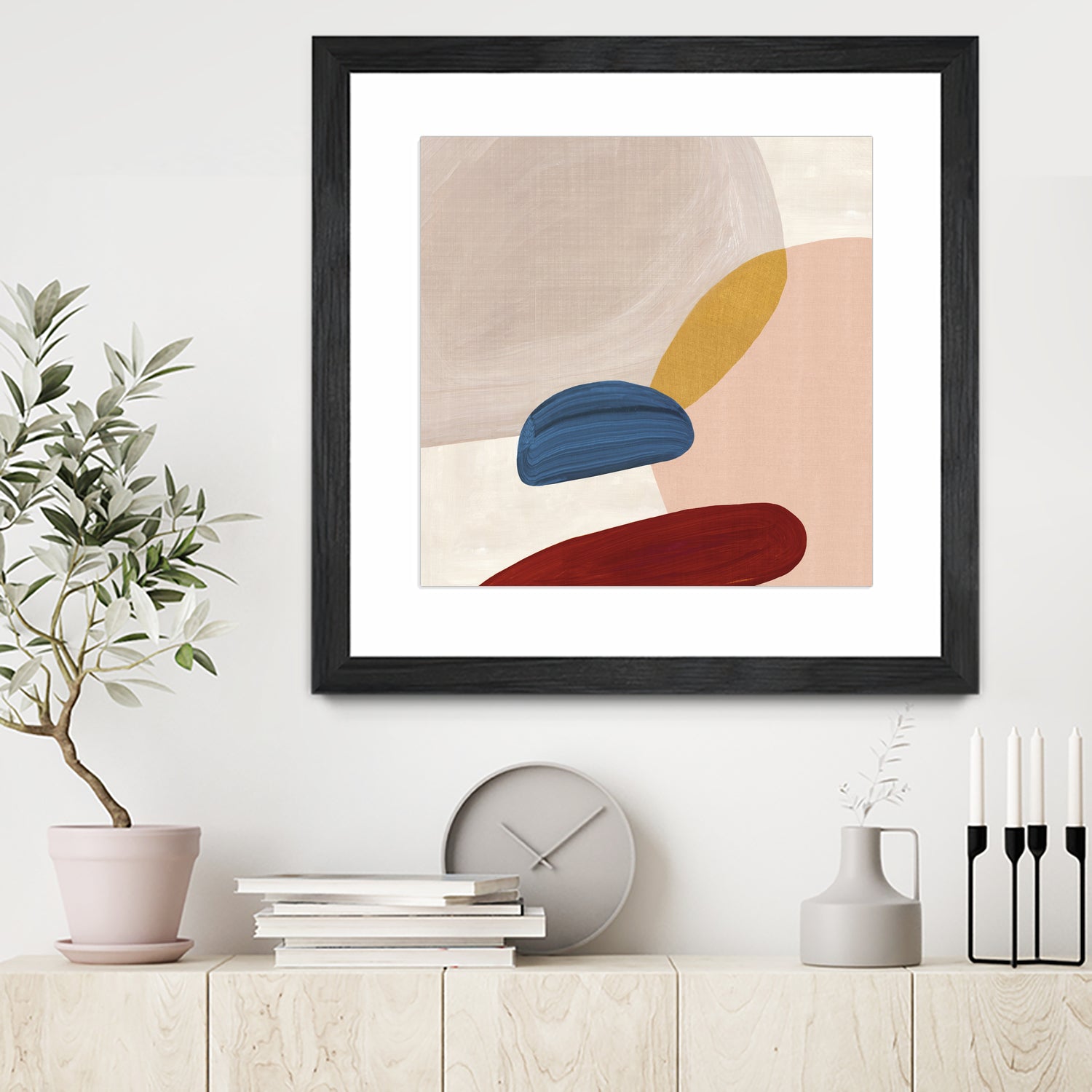 Pink Pebbles II by Eva Watts on GIANT ART - pink shapes