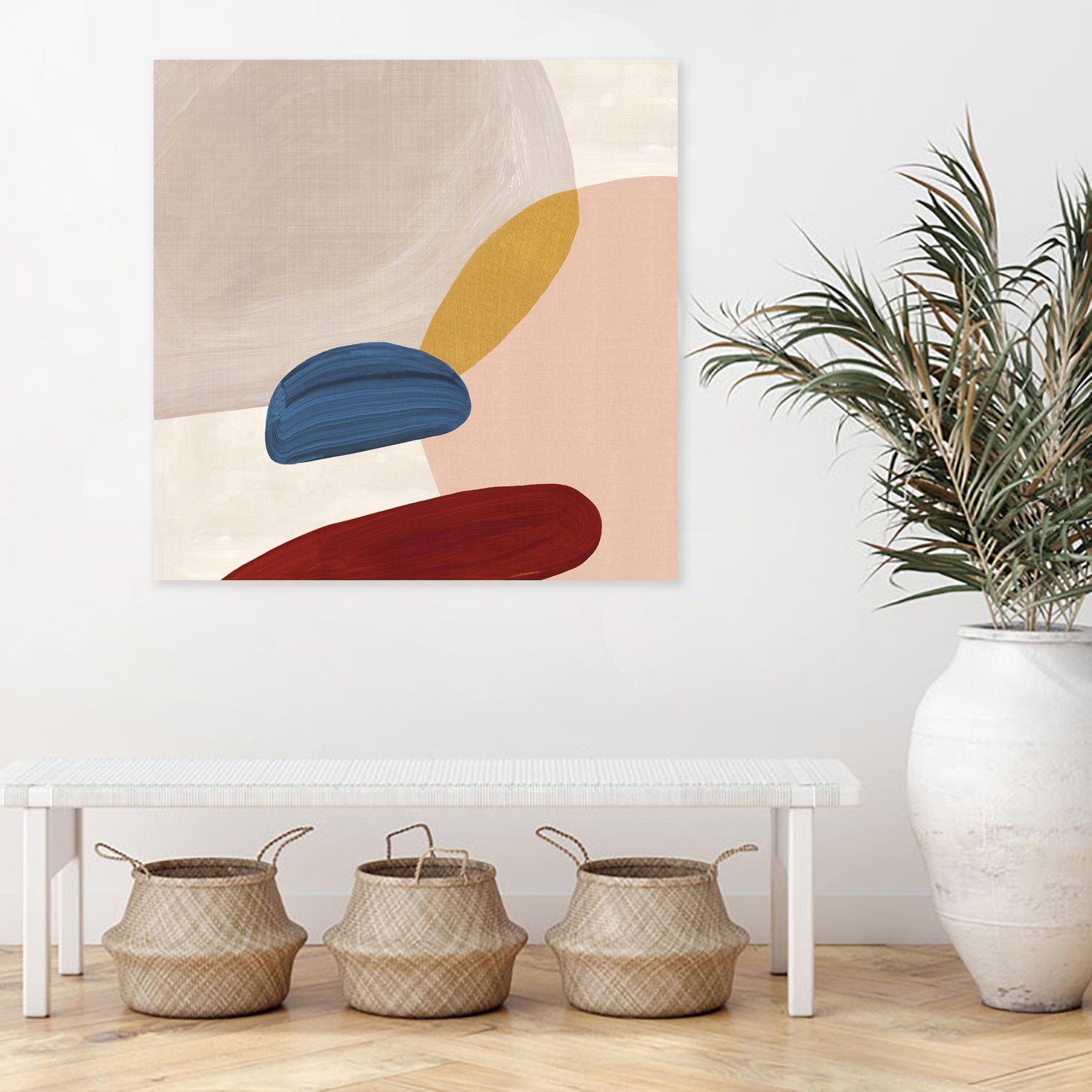 Pink Pebbles II by Eva Watts on GIANT ART - pink shapes