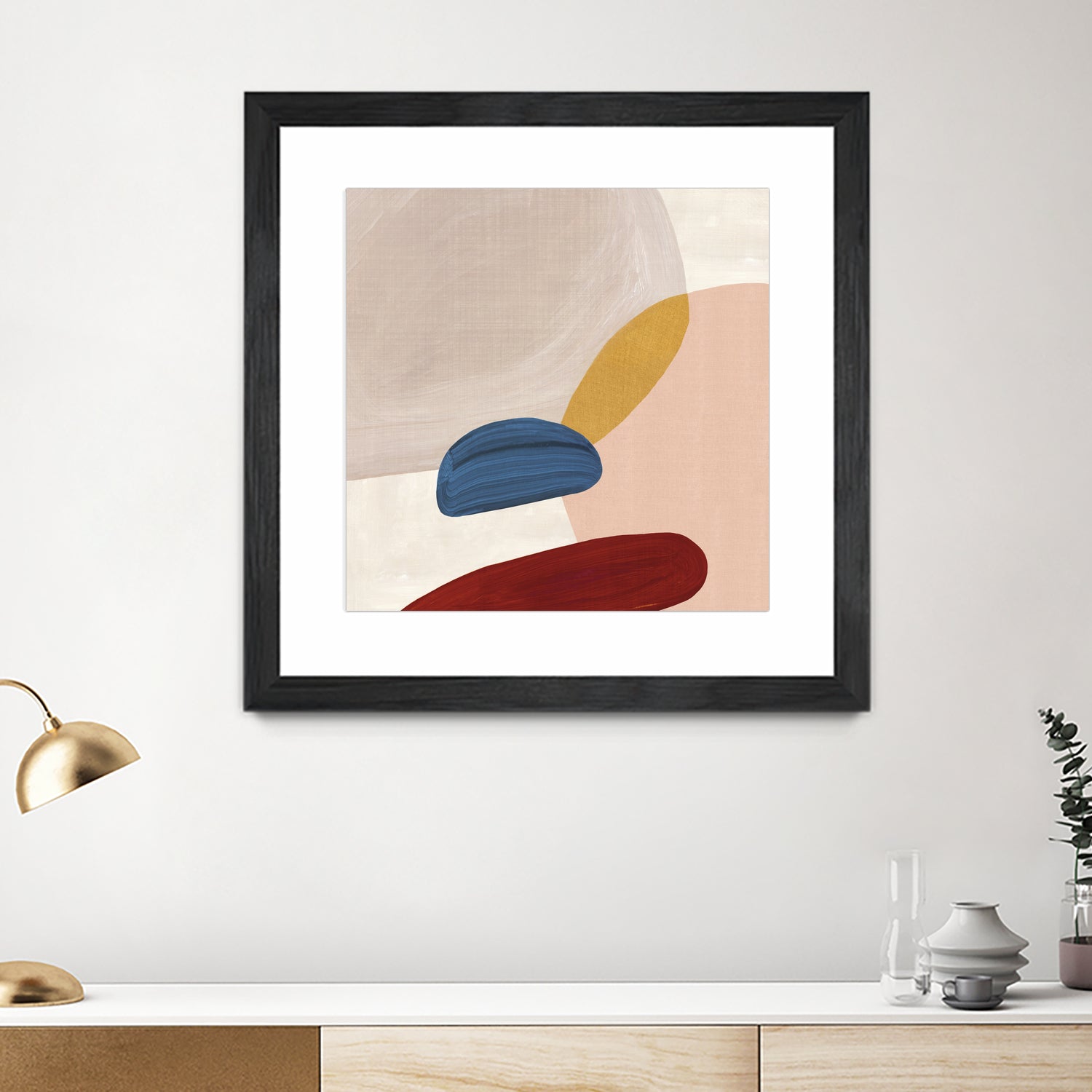 Pink Pebbles II by Eva Watts on GIANT ART - pink shapes