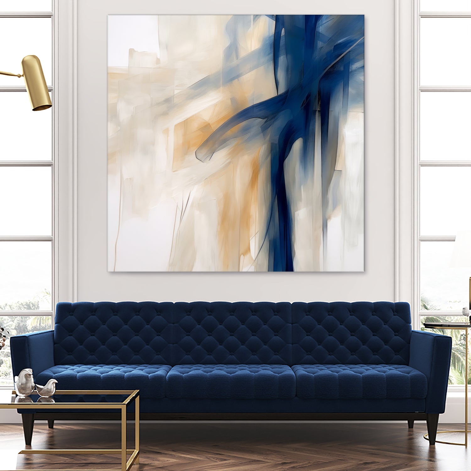 Blue Splash Dance by Irena Orlov on GIANT ART - abstract