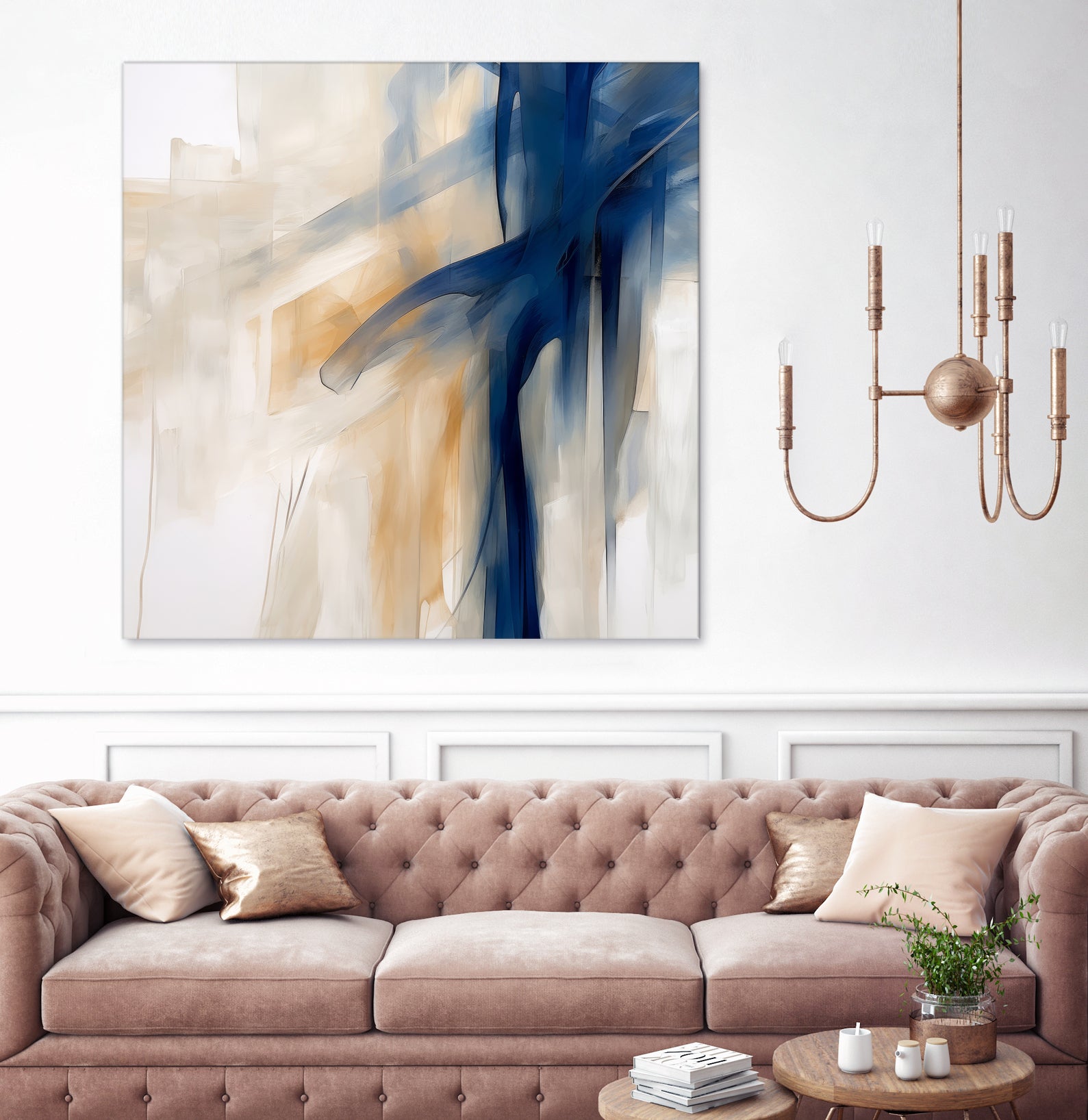 Blue Splash Dance by Irena Orlov on GIANT ART - abstract