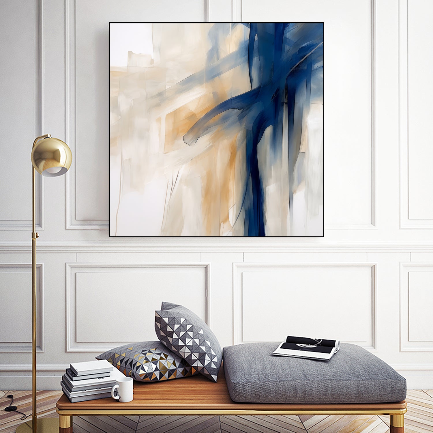 Blue Splash Dance by Irena Orlov on GIANT ART - abstract