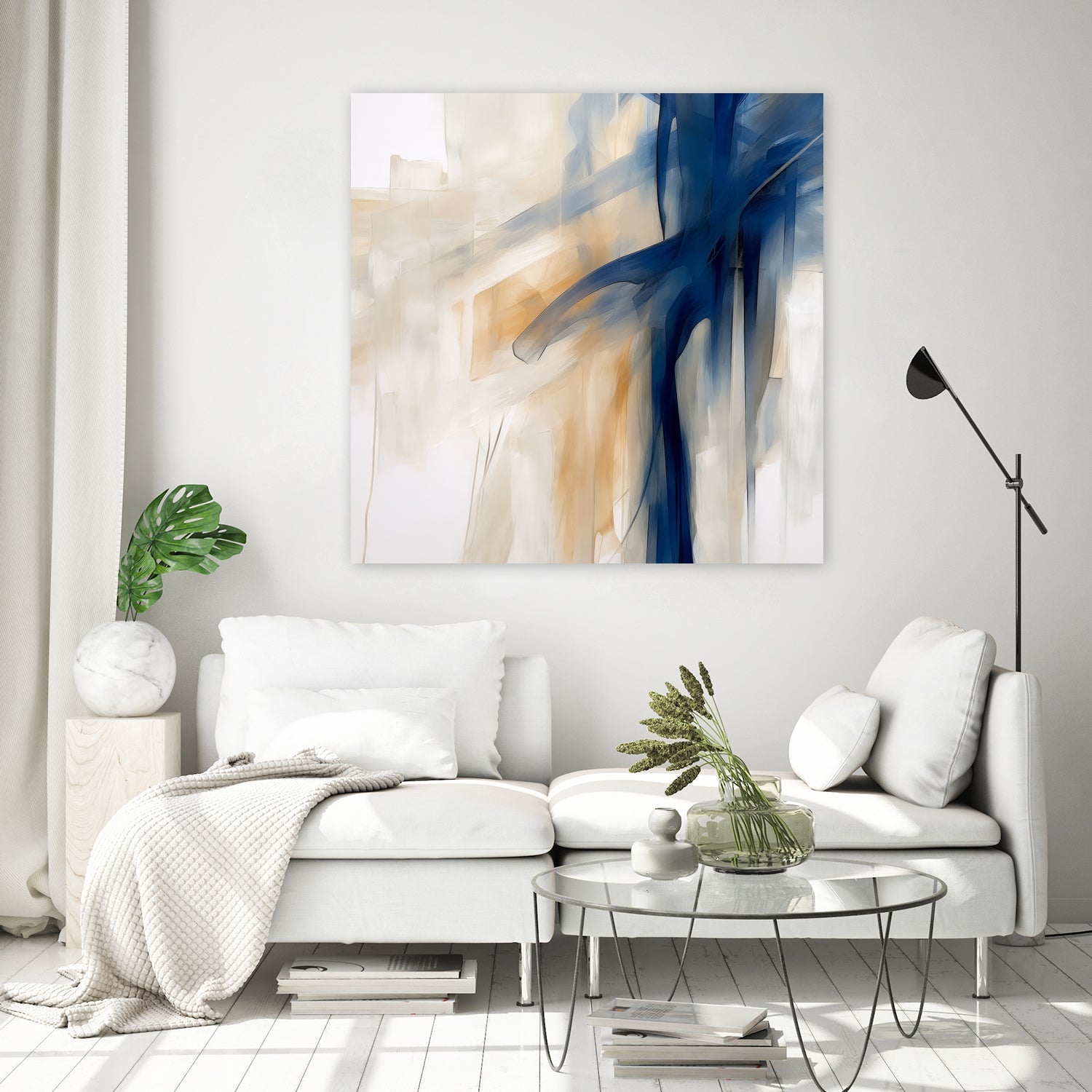 Blue Splash Dance by Irena Orlov on GIANT ART - abstract