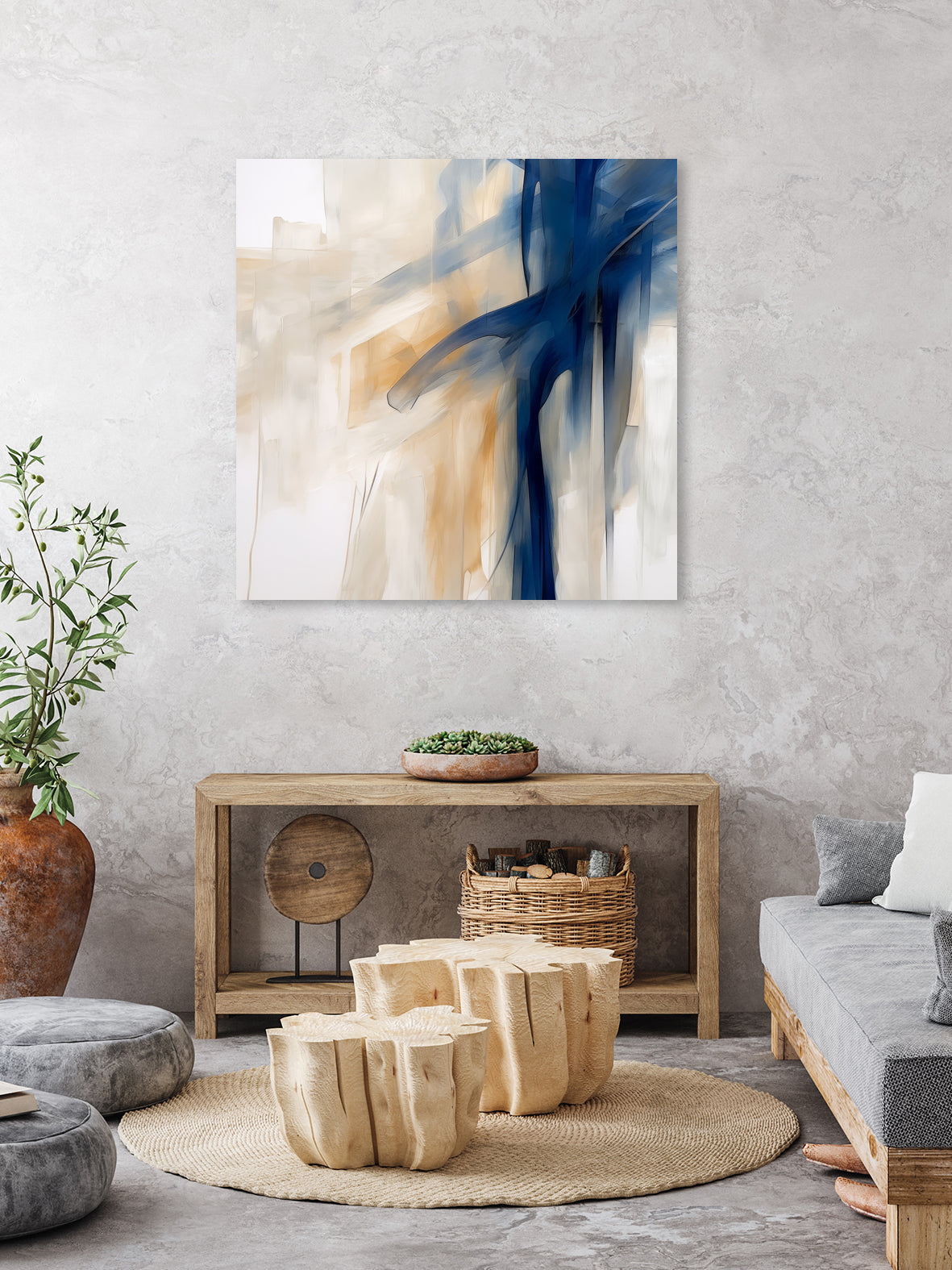 Blue Splash Dance by Irena Orlov on GIANT ART - abstract