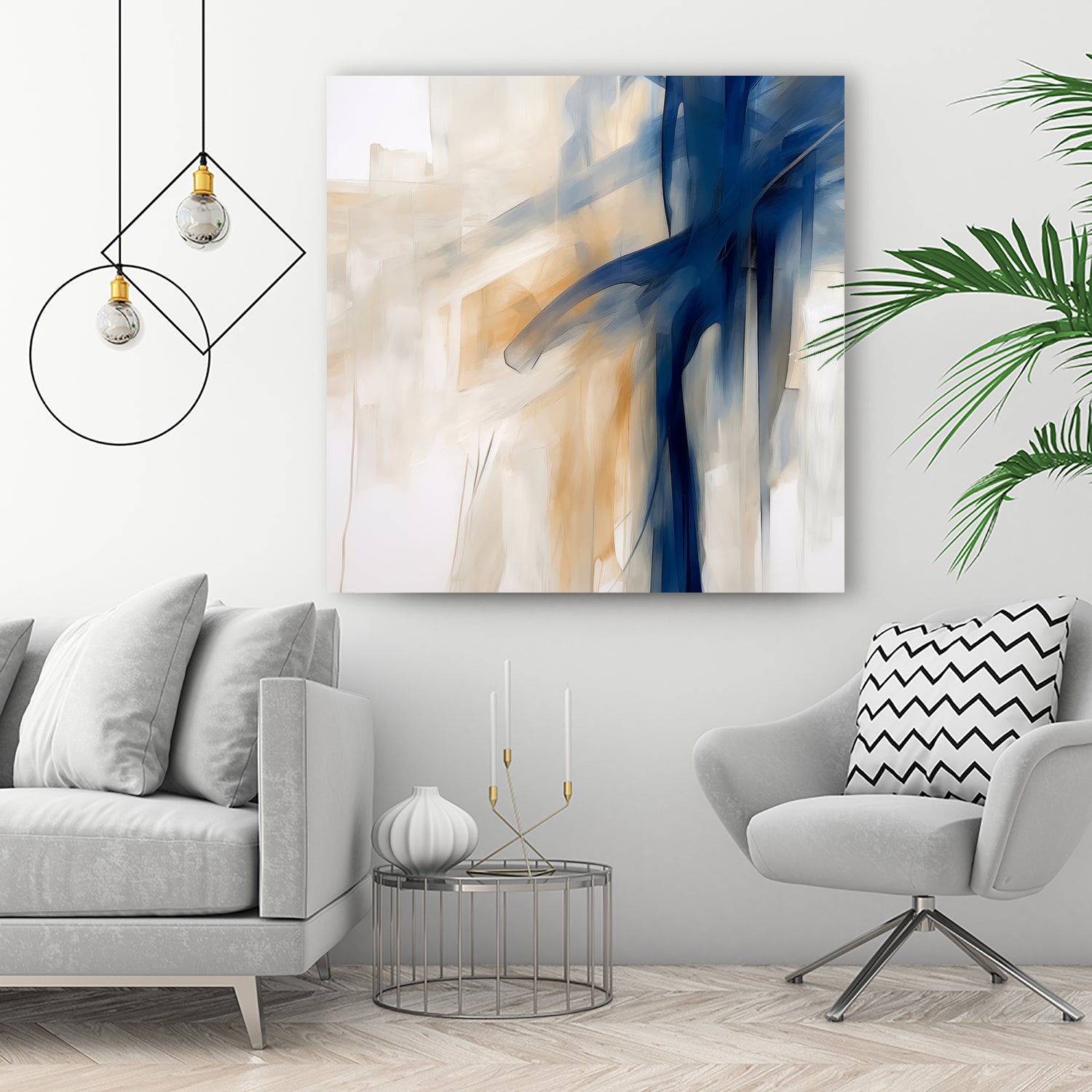 Blue Splash Dance by Irena Orlov on GIANT ART - abstract