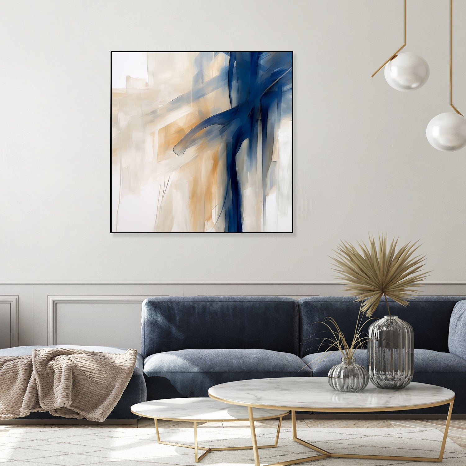 Blue Splash Dance by Irena Orlov on GIANT ART - abstract