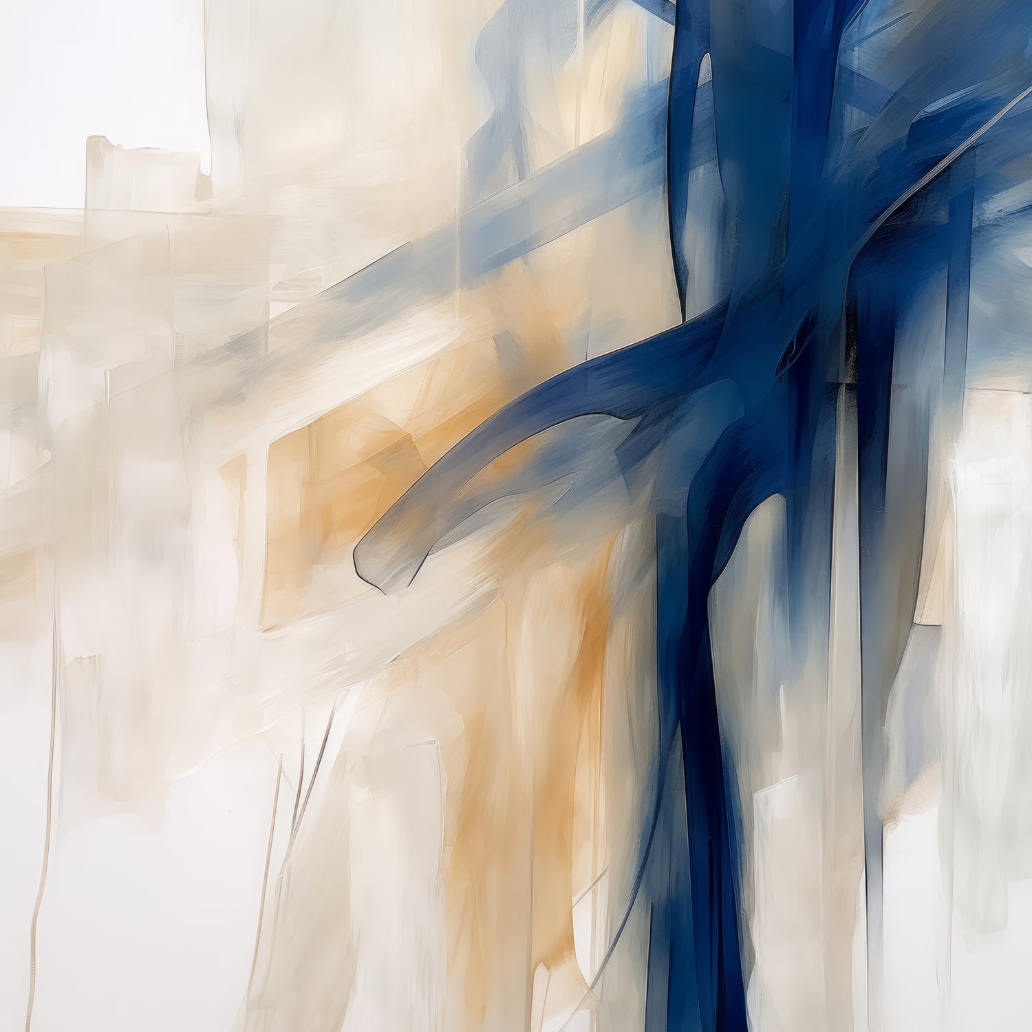 Blue Splash Dance by Irena Orlov on GIANT ART - abstract