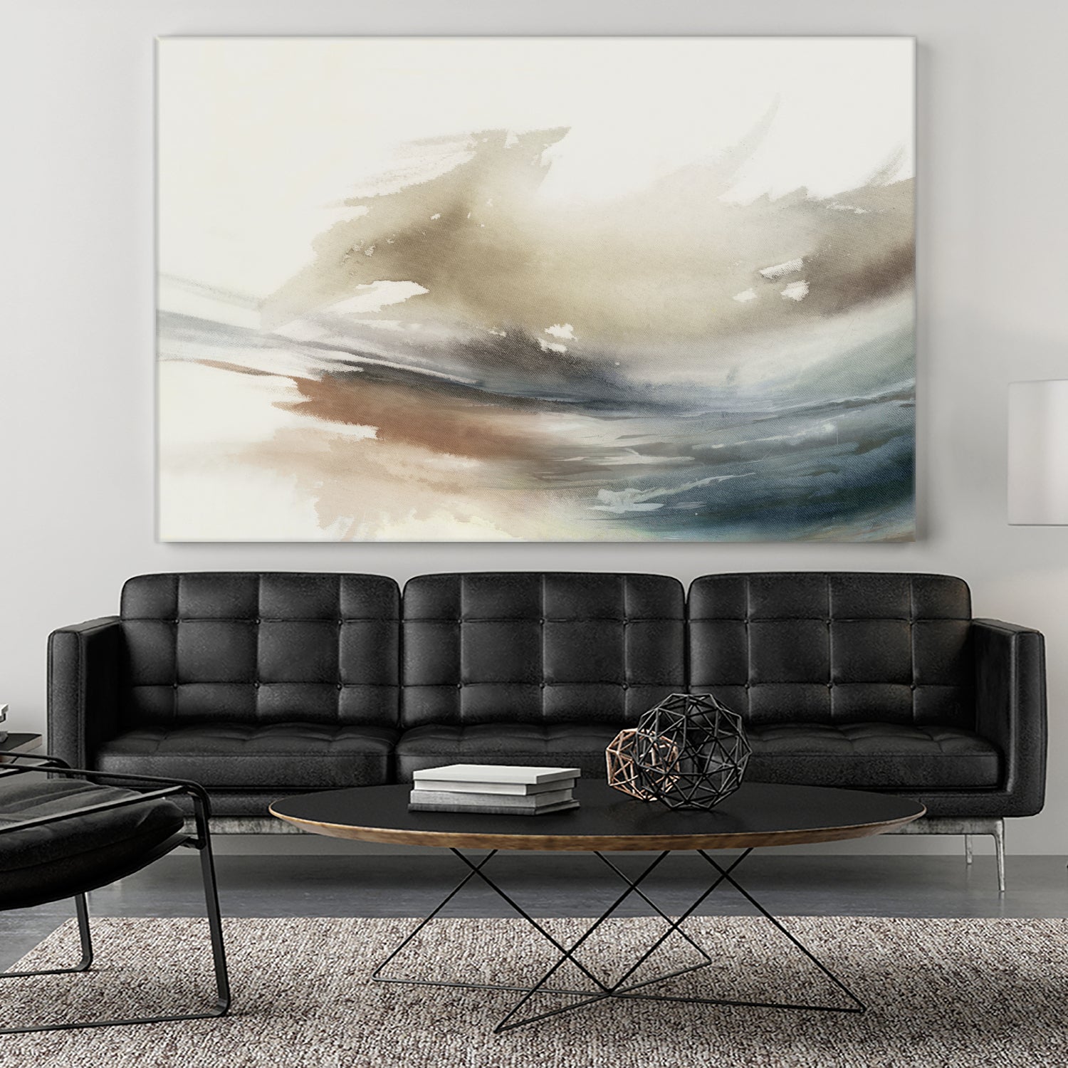 Gentle Abstractions by Pi Studio on GIANT ART - brown cloud dancer