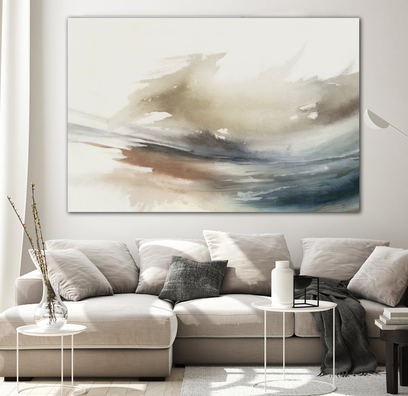 Gentle Abstractions by Pi Studio on GIANT ART - brown cloud dancer