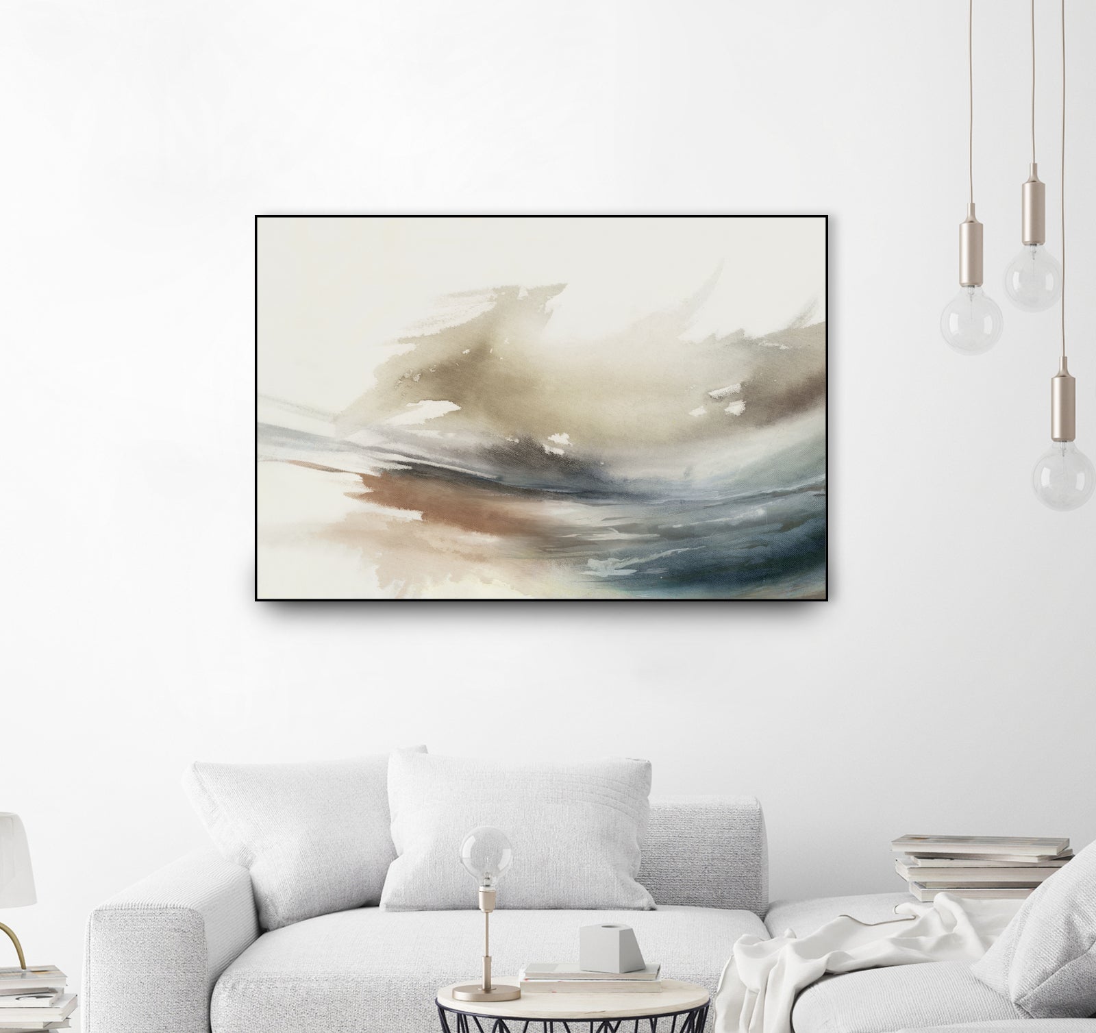 Gentle Abstractions by Pi Studio on GIANT ART - brown cloud dancer