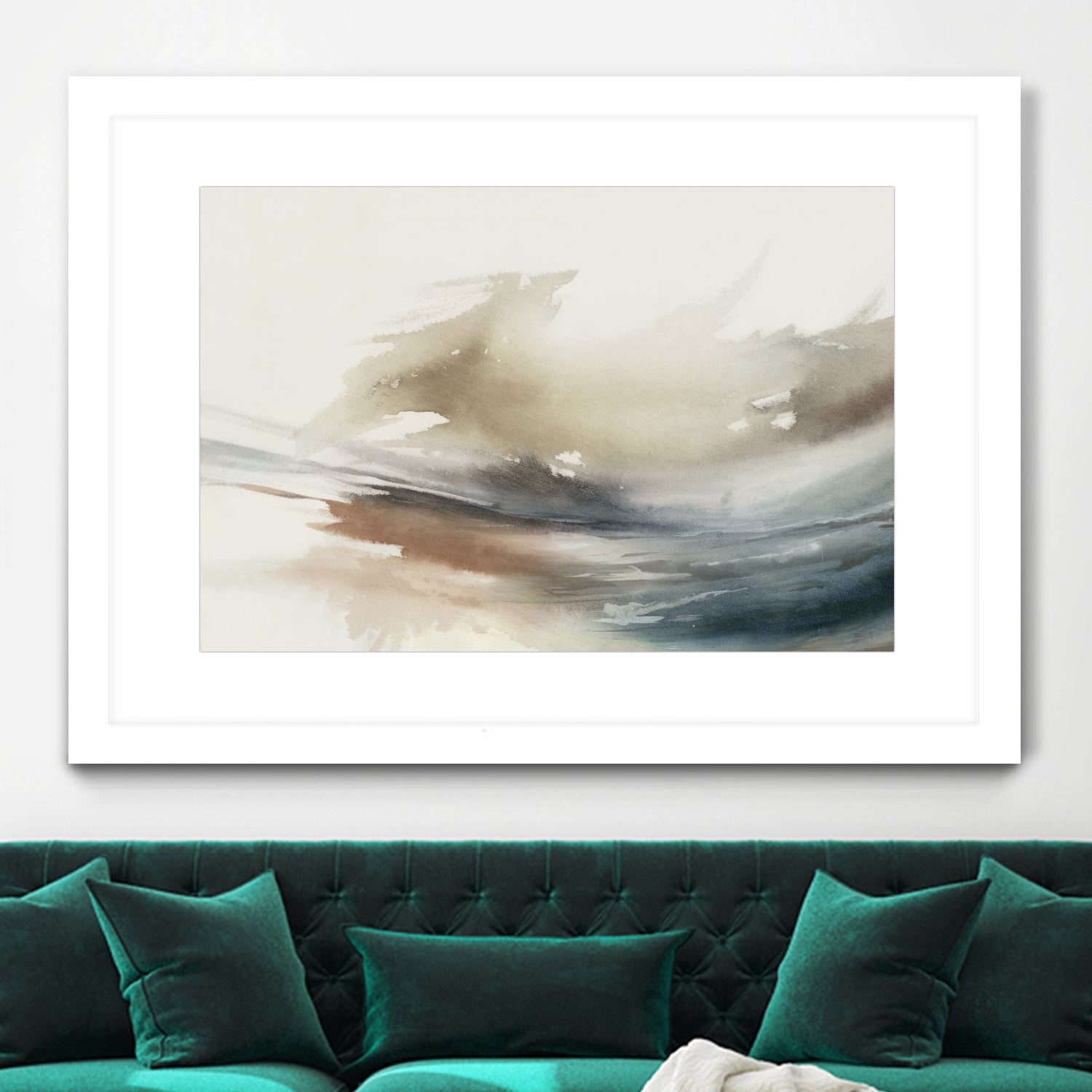 Gentle Abstractions by Pi Studio on GIANT ART - brown cloud dancer