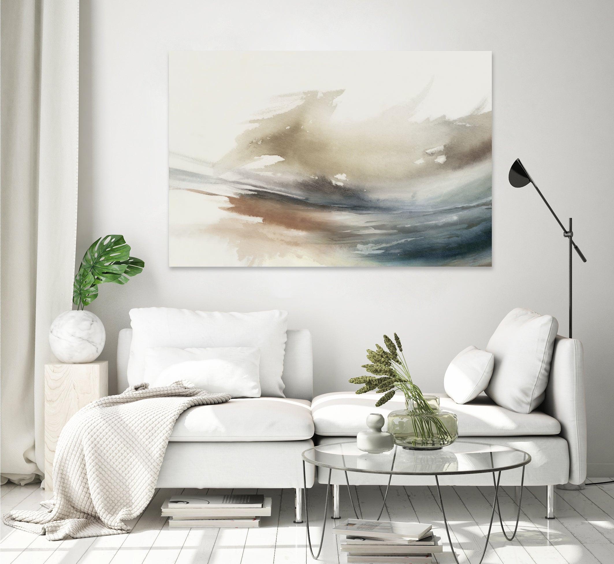 Gentle Abstractions by Pi Studio on GIANT ART - brown cloud dancer