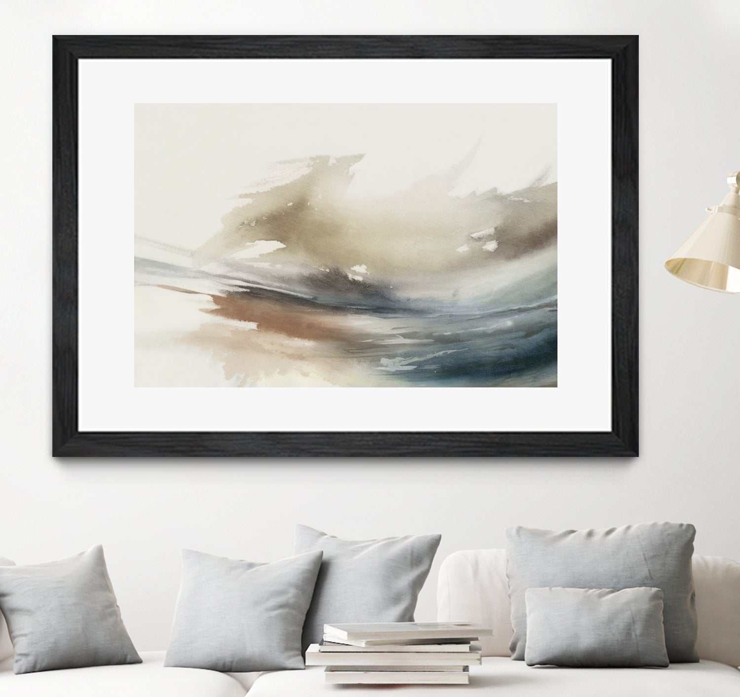 Gentle Abstractions by Pi Studio on GIANT ART - brown cloud dancer