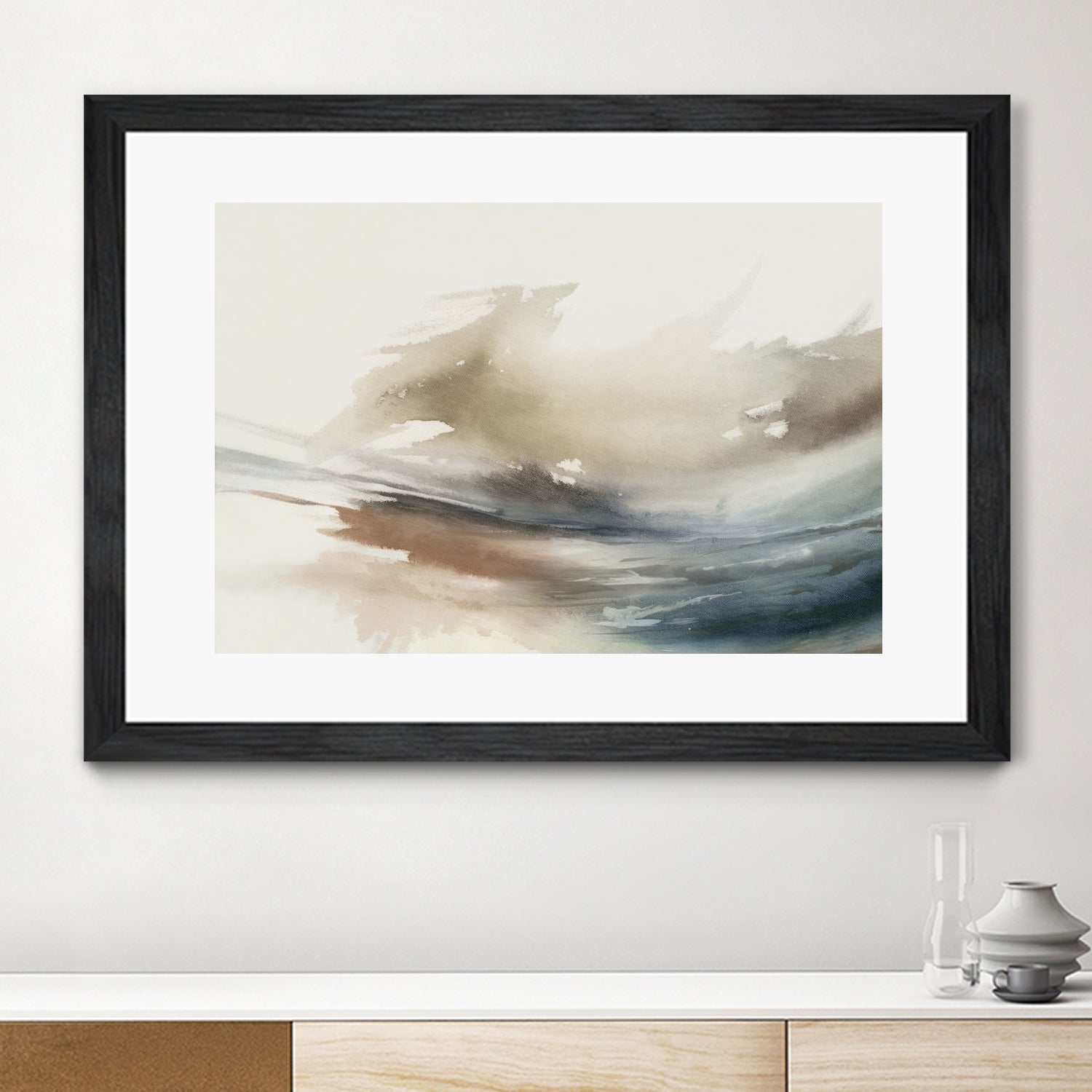 Gentle Abstractions by Pi Studio on GIANT ART - brown cloud dancer