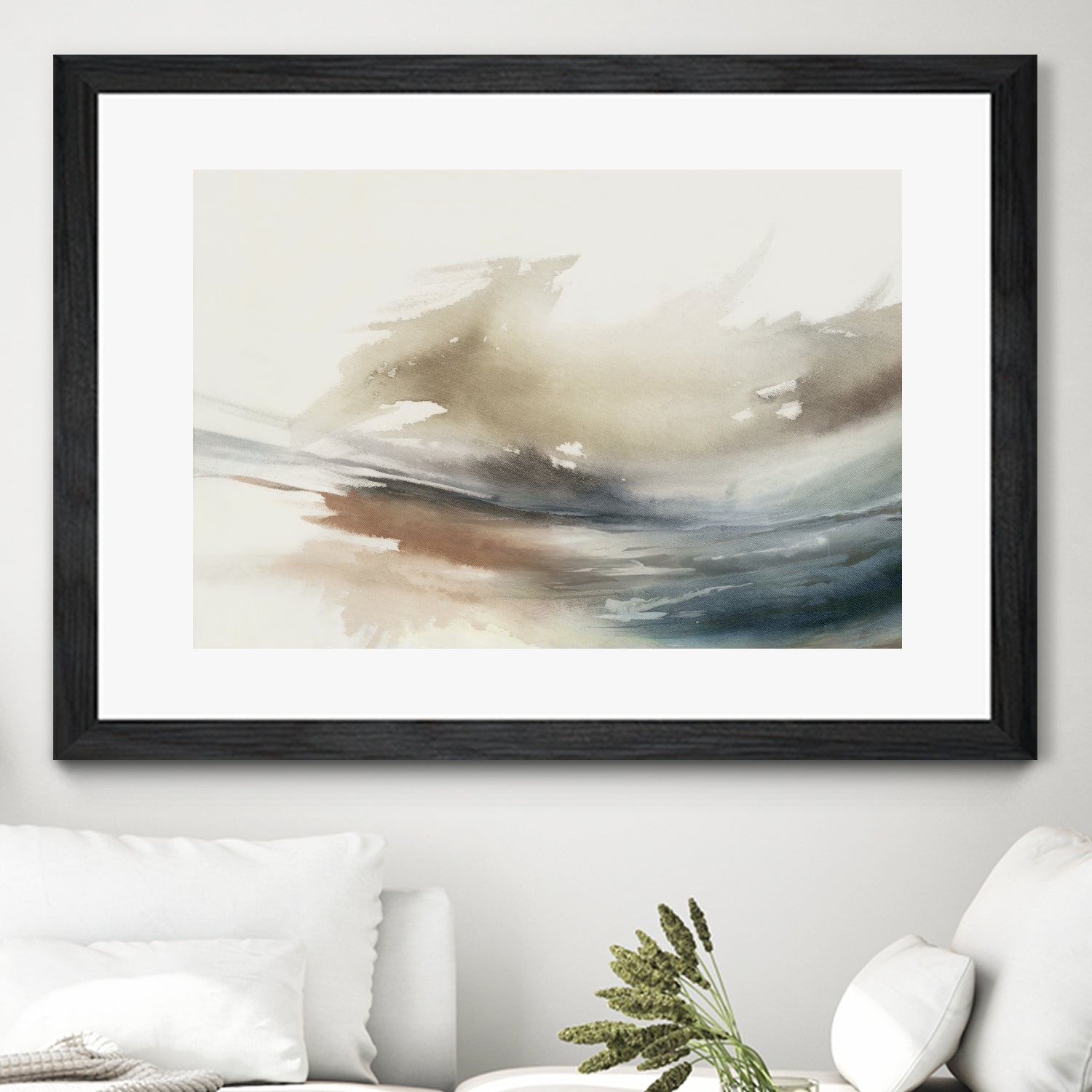 Gentle Abstractions by Pi Studio on GIANT ART - brown cloud dancer