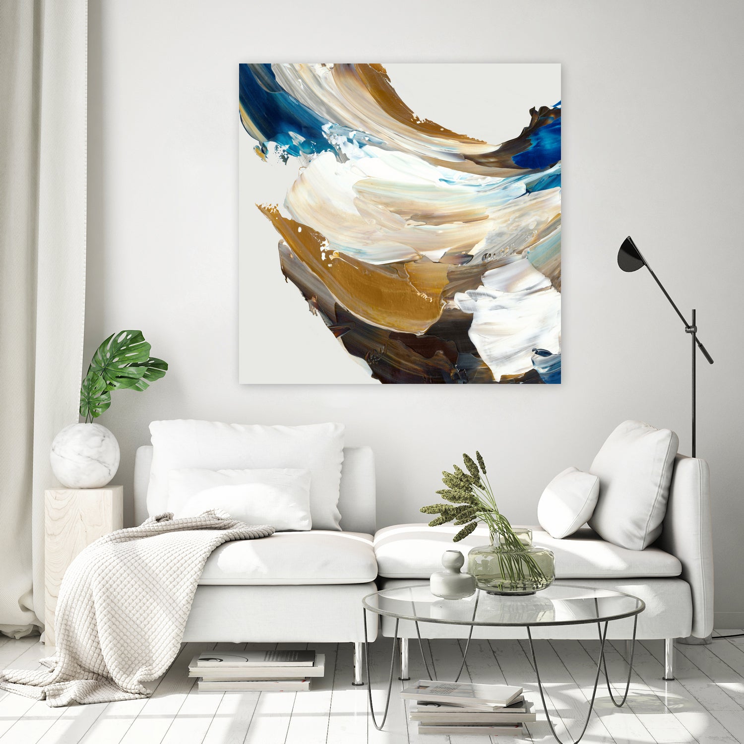 Crashing Blue by Pi Studio on GIANT ART - blue