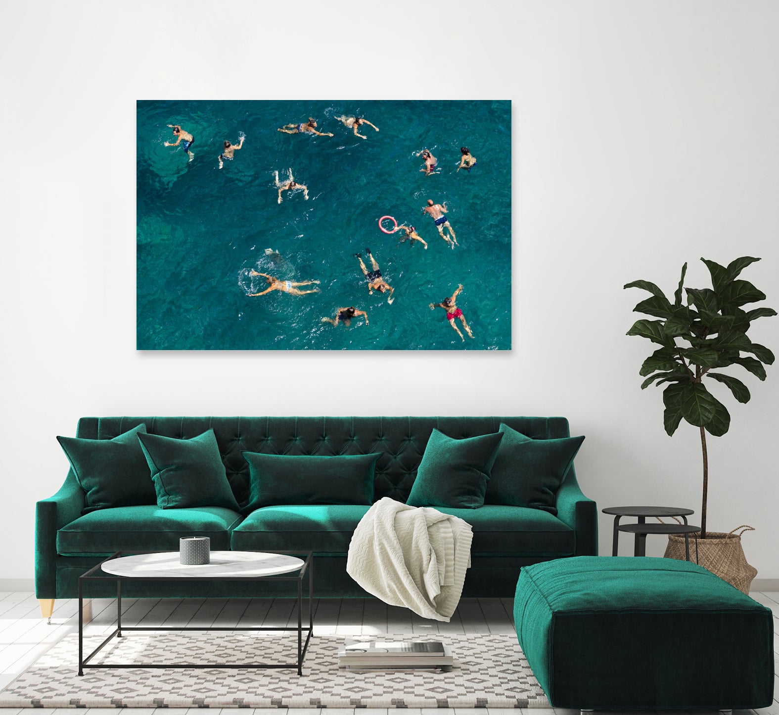 Blue water swim by Carlo on GIANT ART - action summer