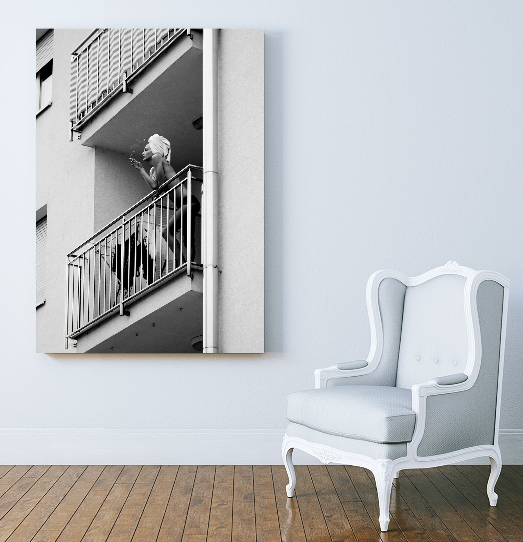 Nika by Lorna Kijurko on GIANT ART - white black and white nude