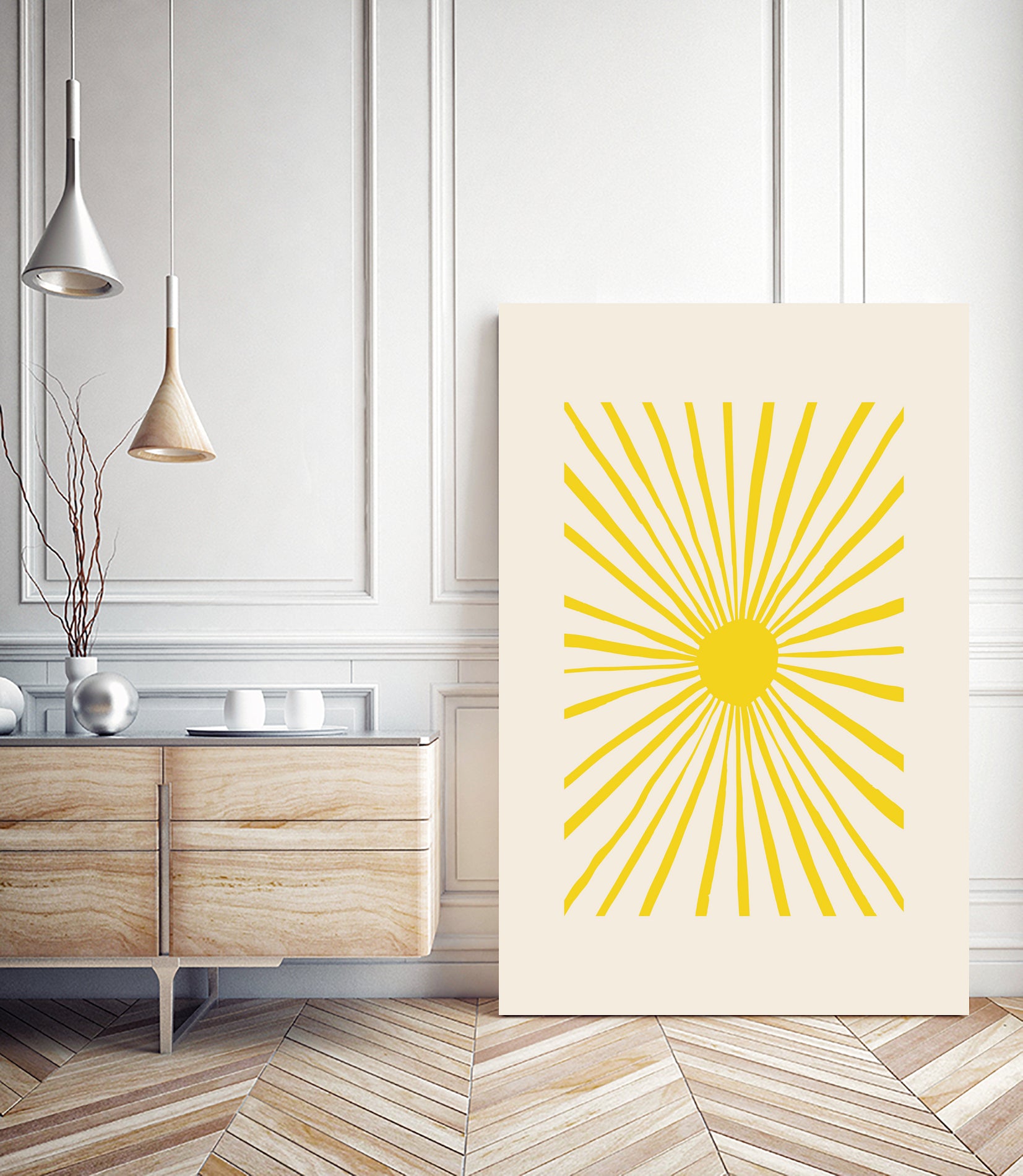 The Sun by Pictufy on GIANT ART - geometric sun
