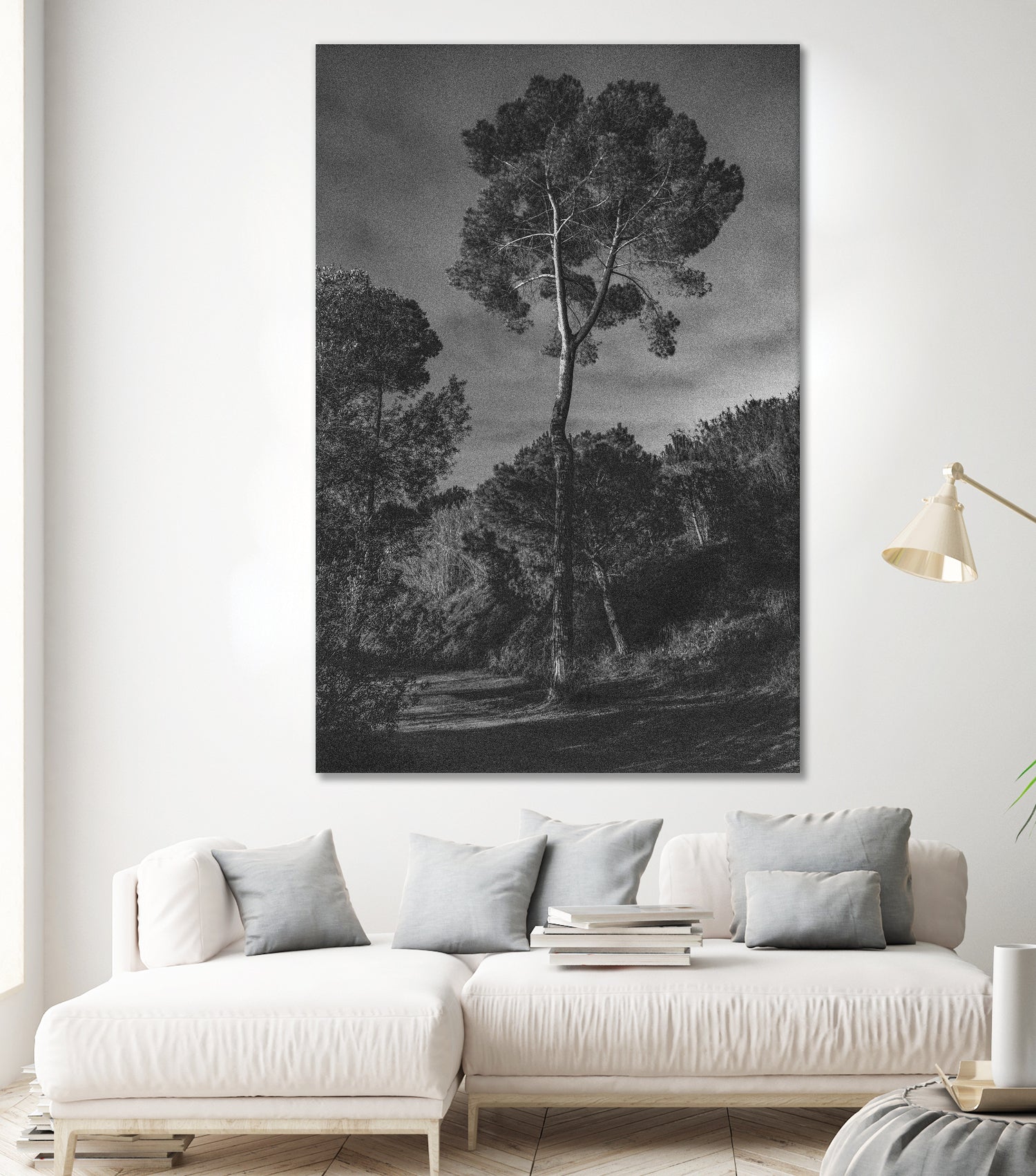Arbores by Pepa on GIANT ART - black botanical framed canvas