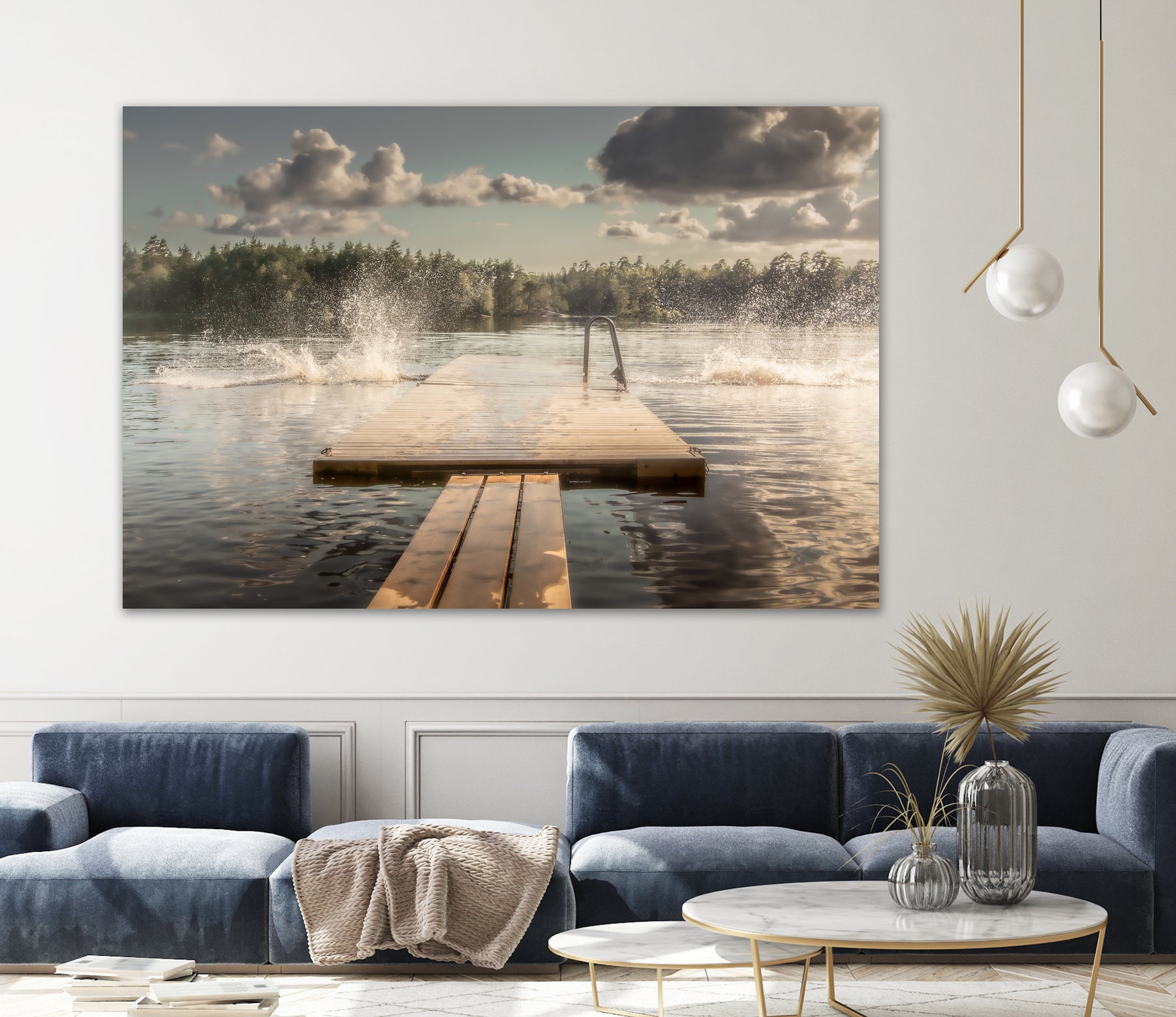 The diving board by Stephanie Kleimann on GIANT ART - landscape cloud