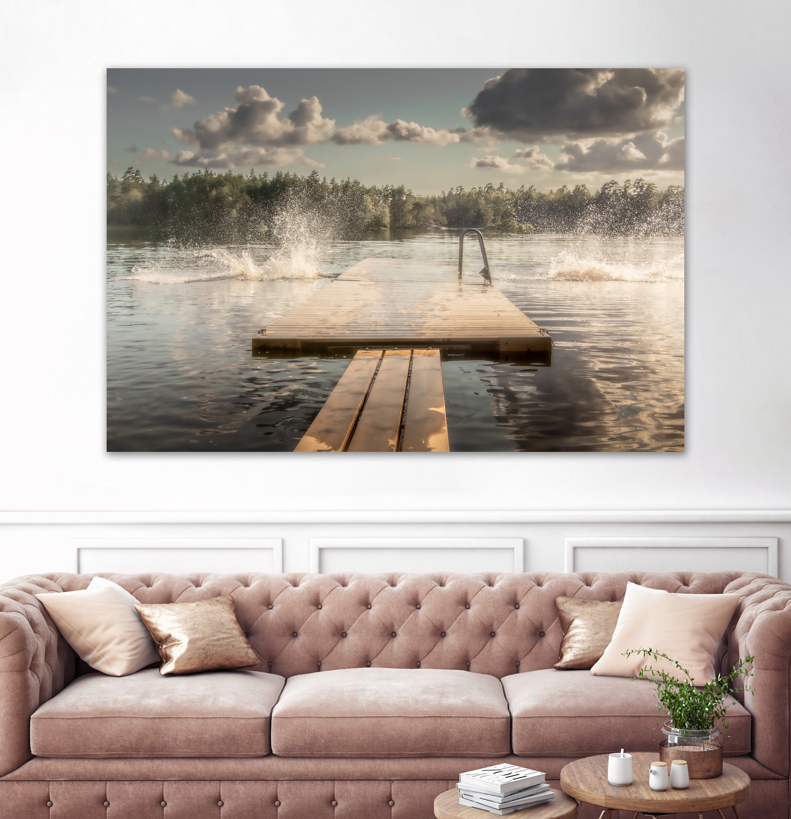 The diving board by Stephanie Kleimann on GIANT ART - landscape cloud