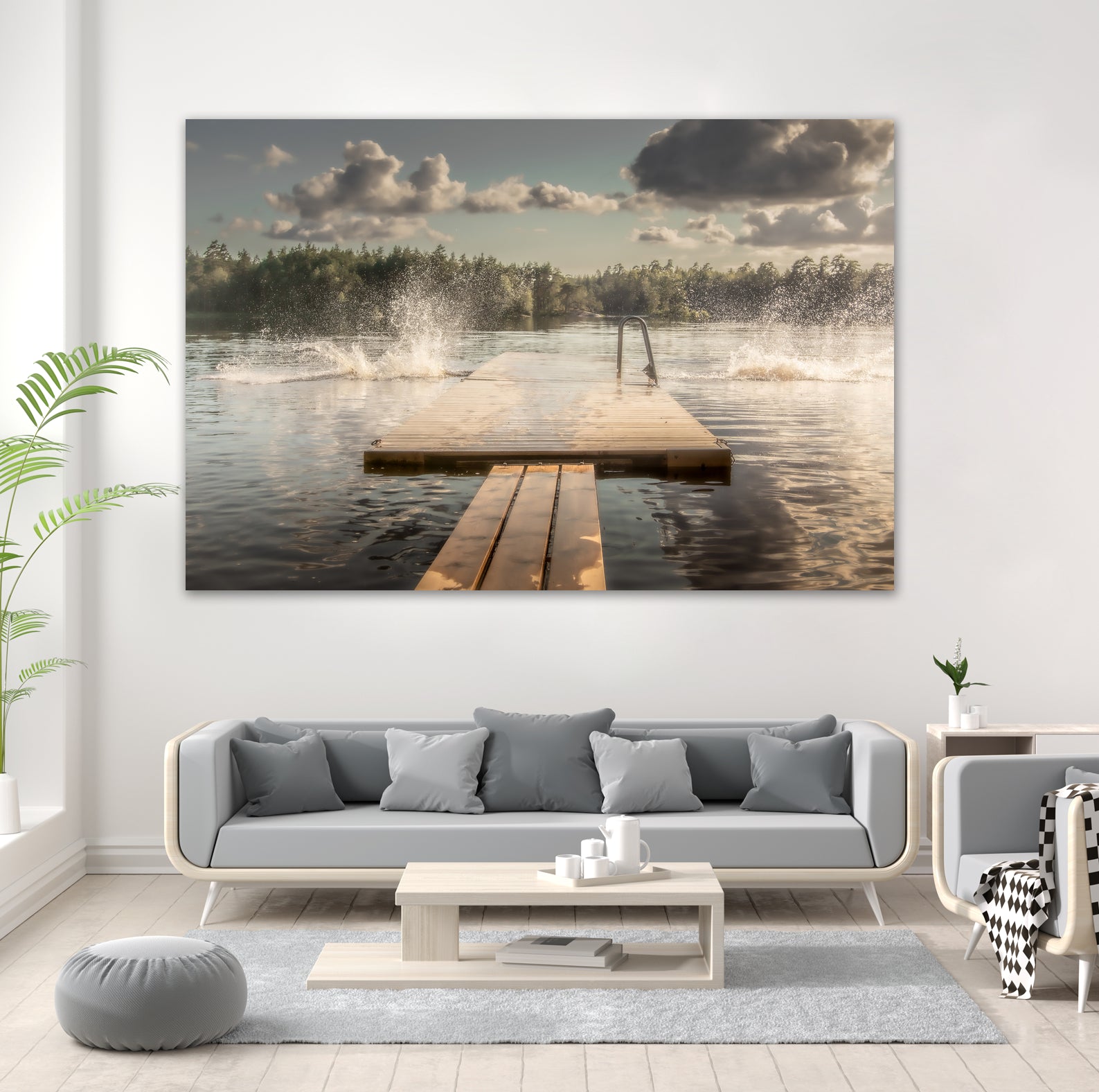 The diving board by Stephanie Kleimann on GIANT ART - landscape cloud