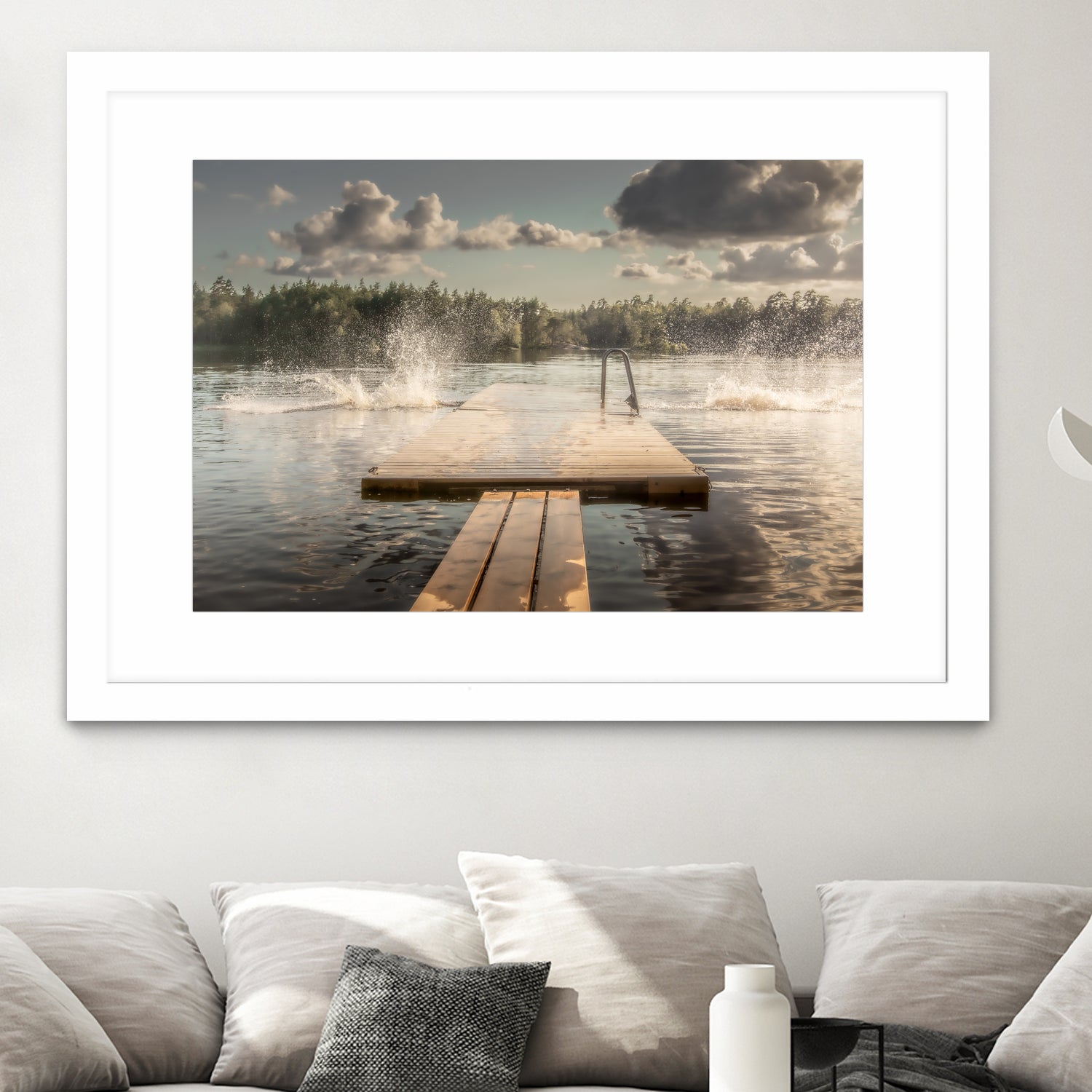 The diving board by Stephanie Kleimann on GIANT ART - landscape cloud