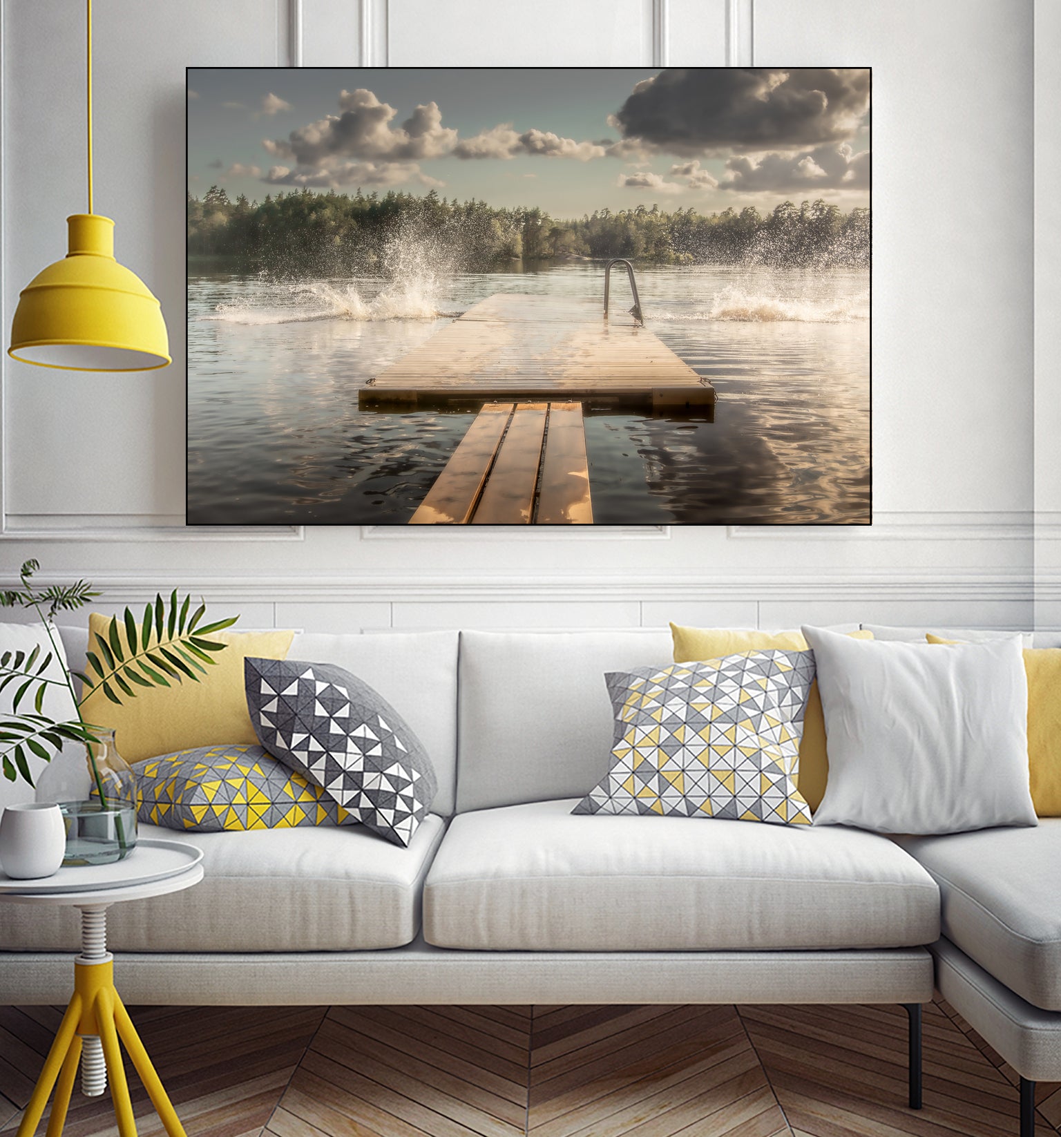 The diving board by Stephanie Kleimann on GIANT ART - landscape cloud