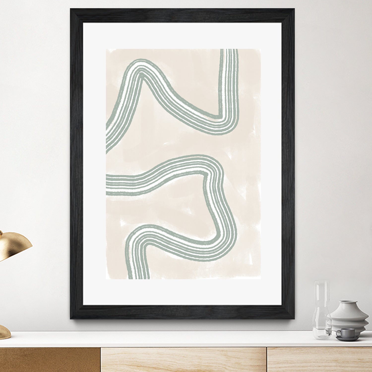 Curved Tranquility by uplusmestudio on GIANT ART - abstract abstract artwork