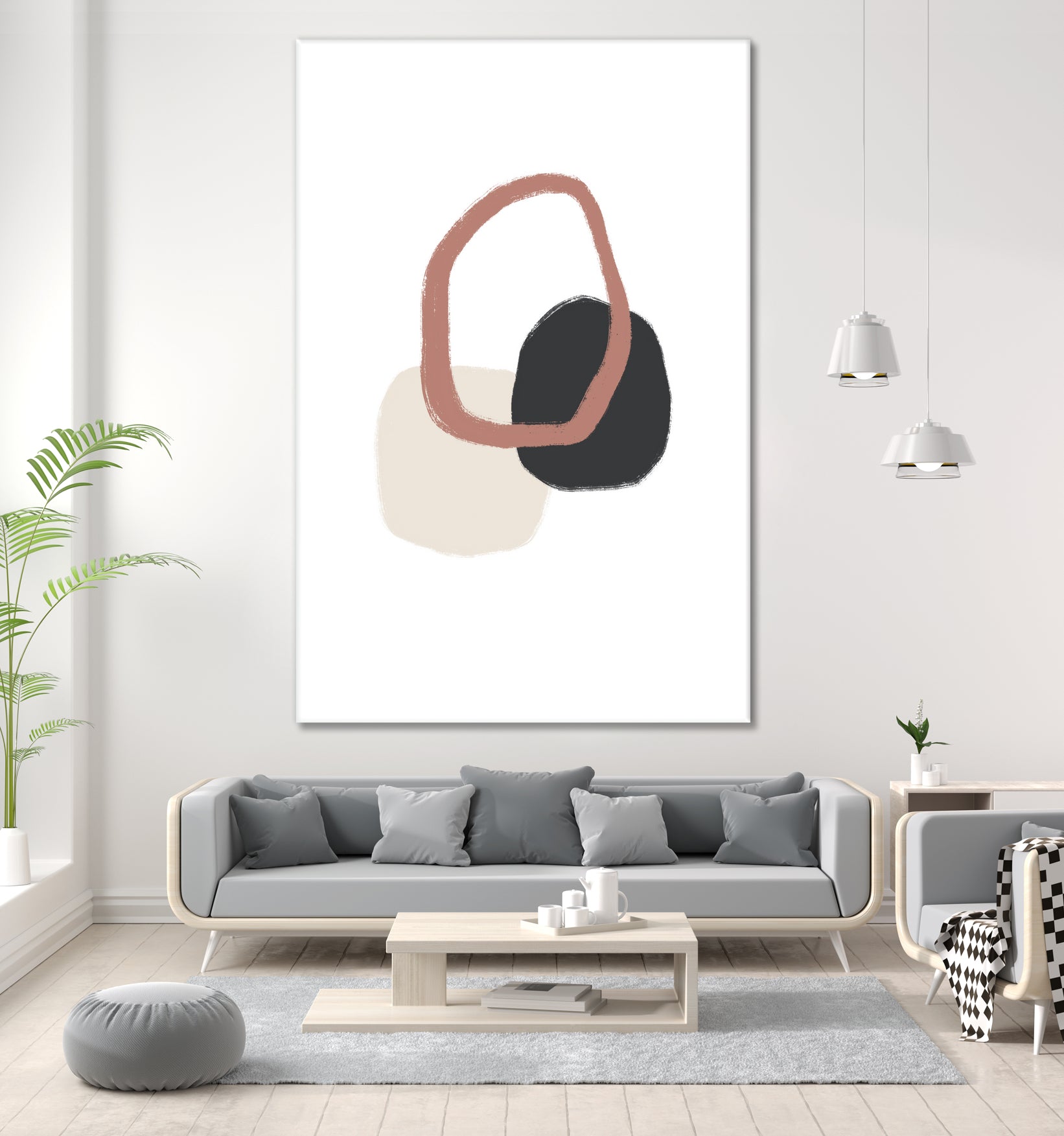 Three Stones - Together by uplusmestudio on GIANT ART - illustration shapes