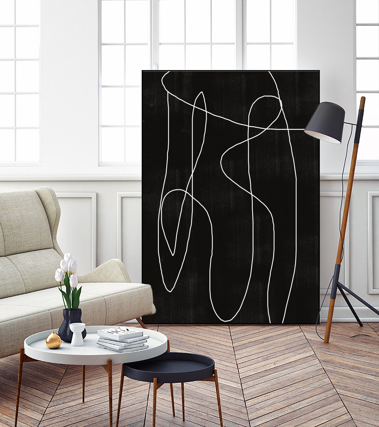 Abstract Line No2. by THE MIUUS STUDIO on GIANT ART - line art line art